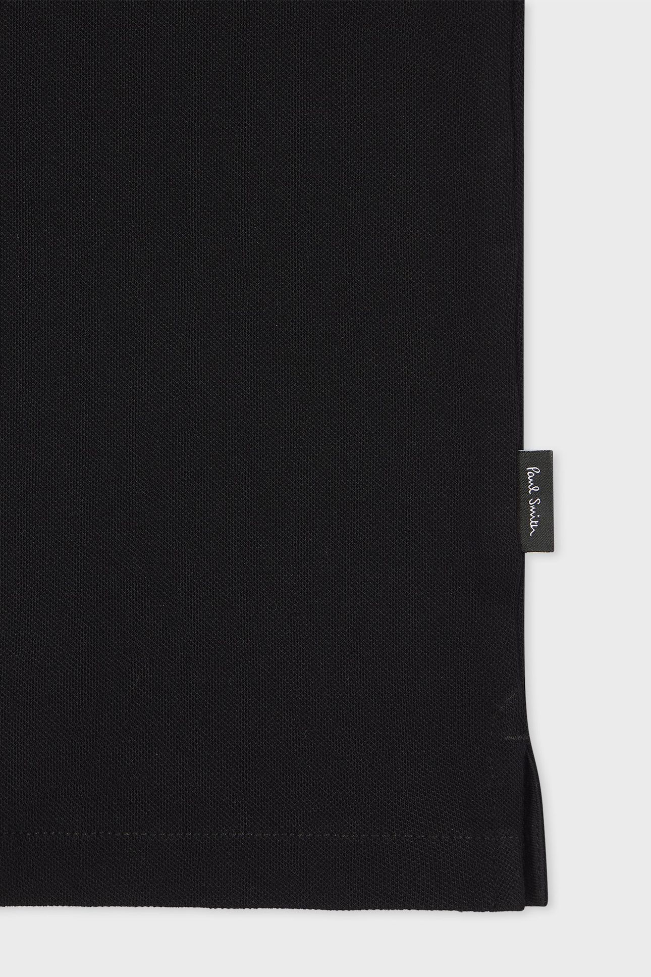 MENS REG FIT HALF ZIP POLO BLACK 5