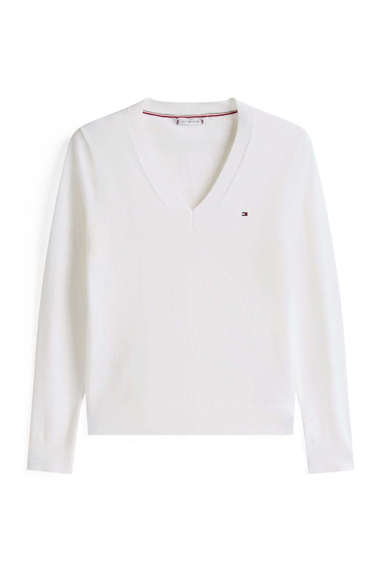 CO JERSEY STITCH V-NECK ECRU 7