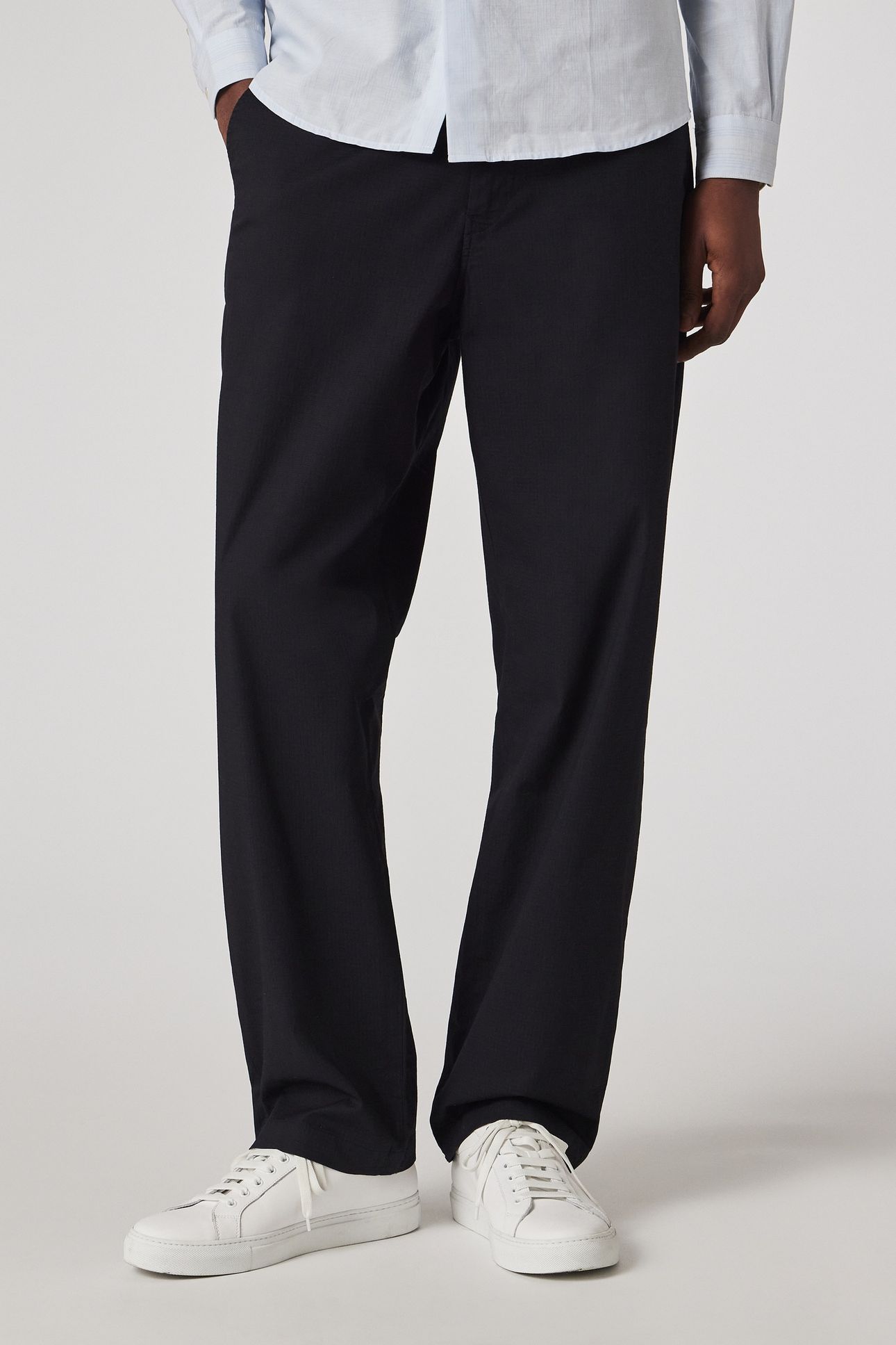 MENS FLEXI WAIST TROUSER VERY DARK NAVY 1