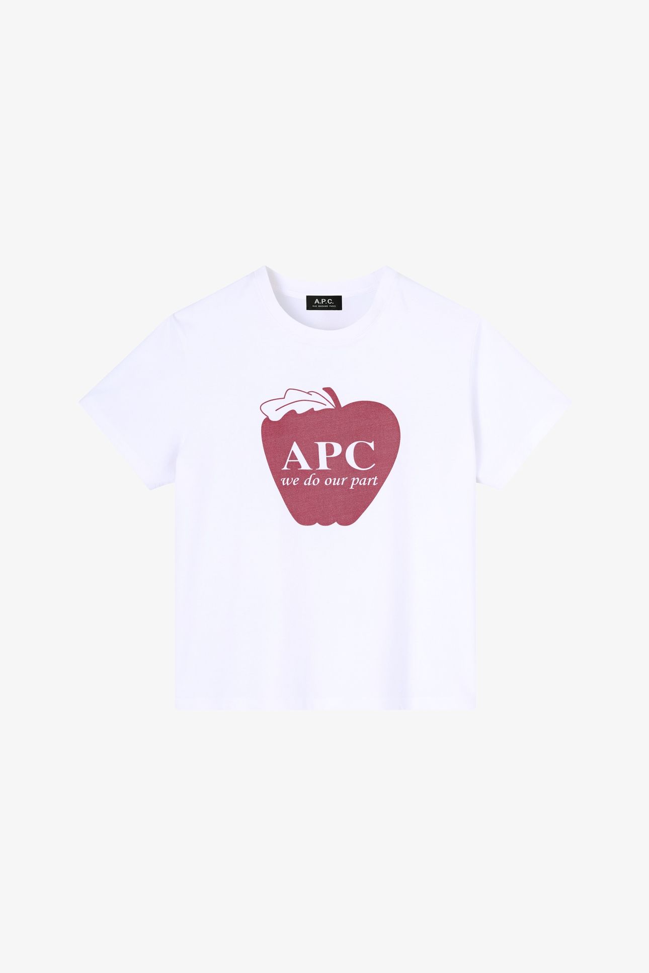 T-SHIRT SHORT SLEEVE APPLE WHITE 4