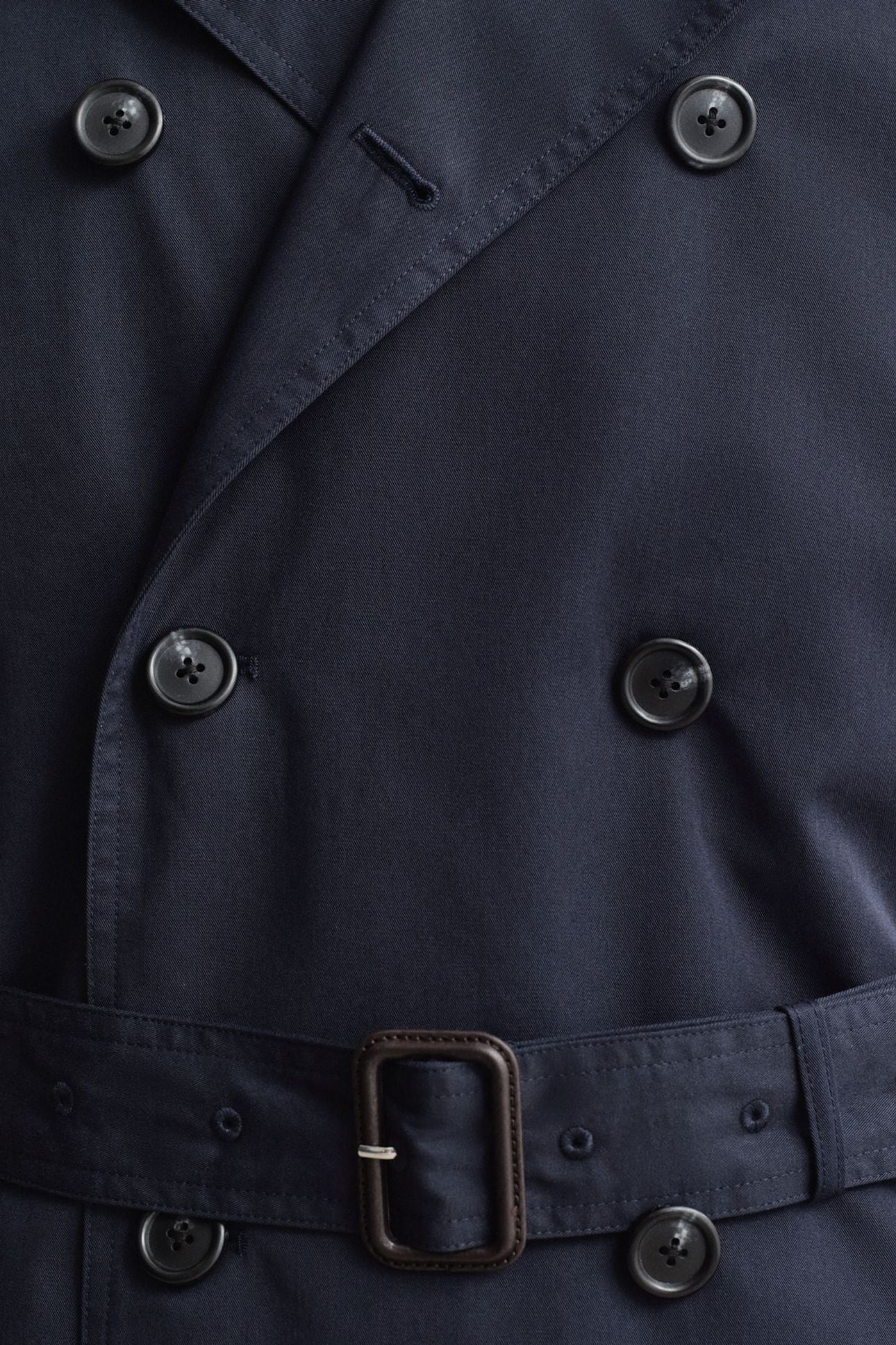 COTTON BLEND TRENCH COAT EVENING BLUE 5