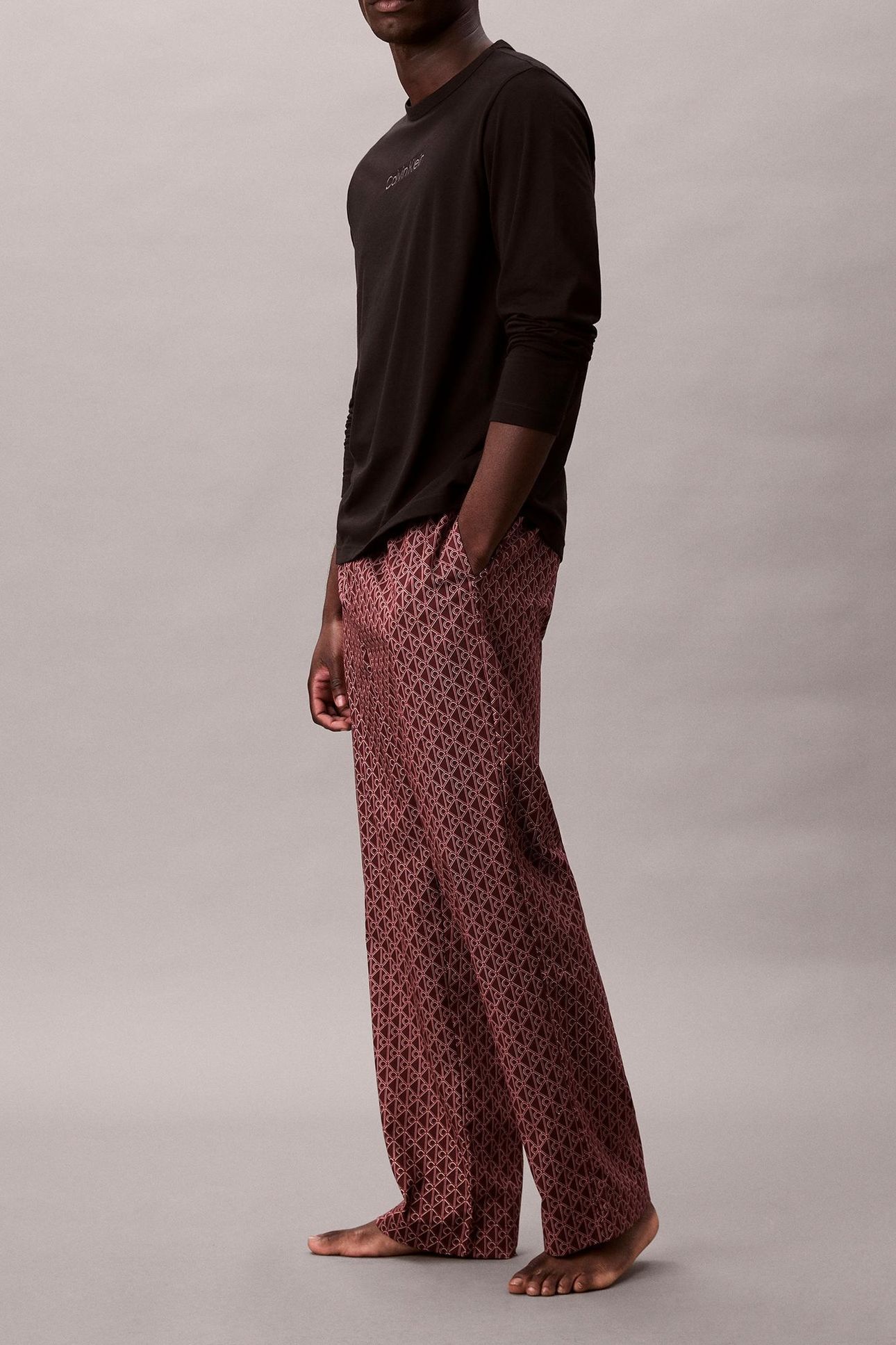 LS TEE PANT SET BLACK TOP 3