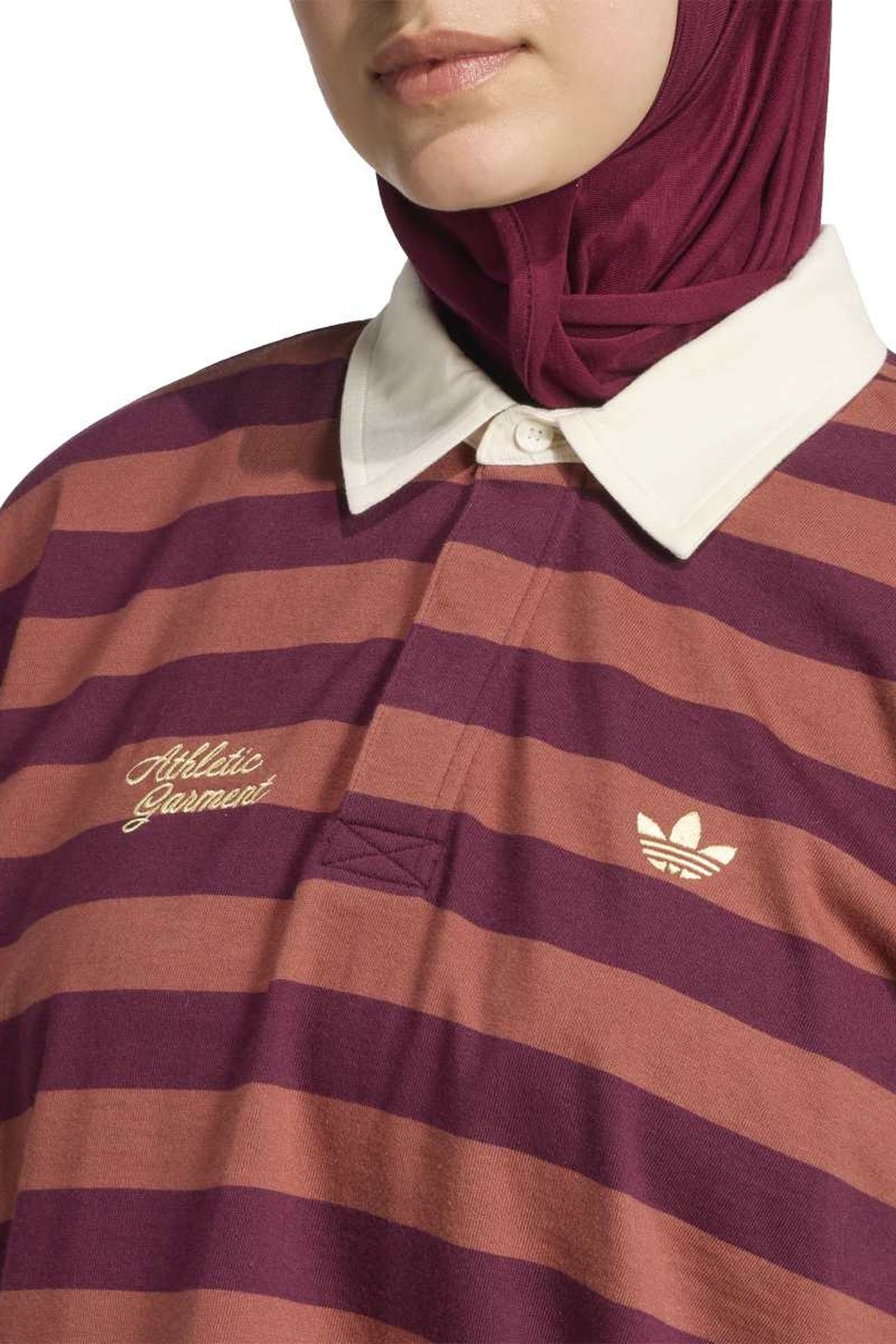 LS GFX POLO MAROON 6