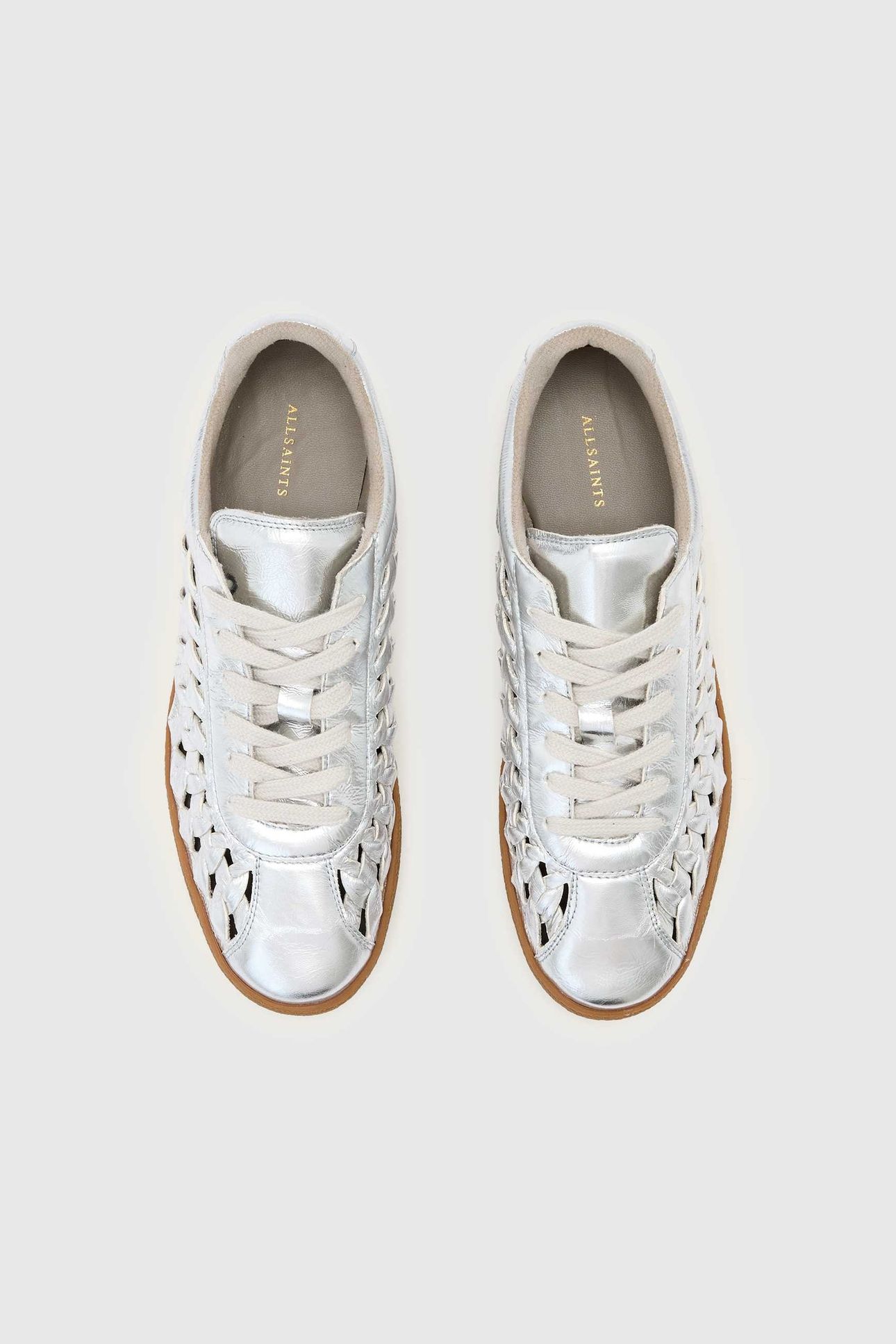 VELMA WOVEN SNEAKER SILVER SHINE 3