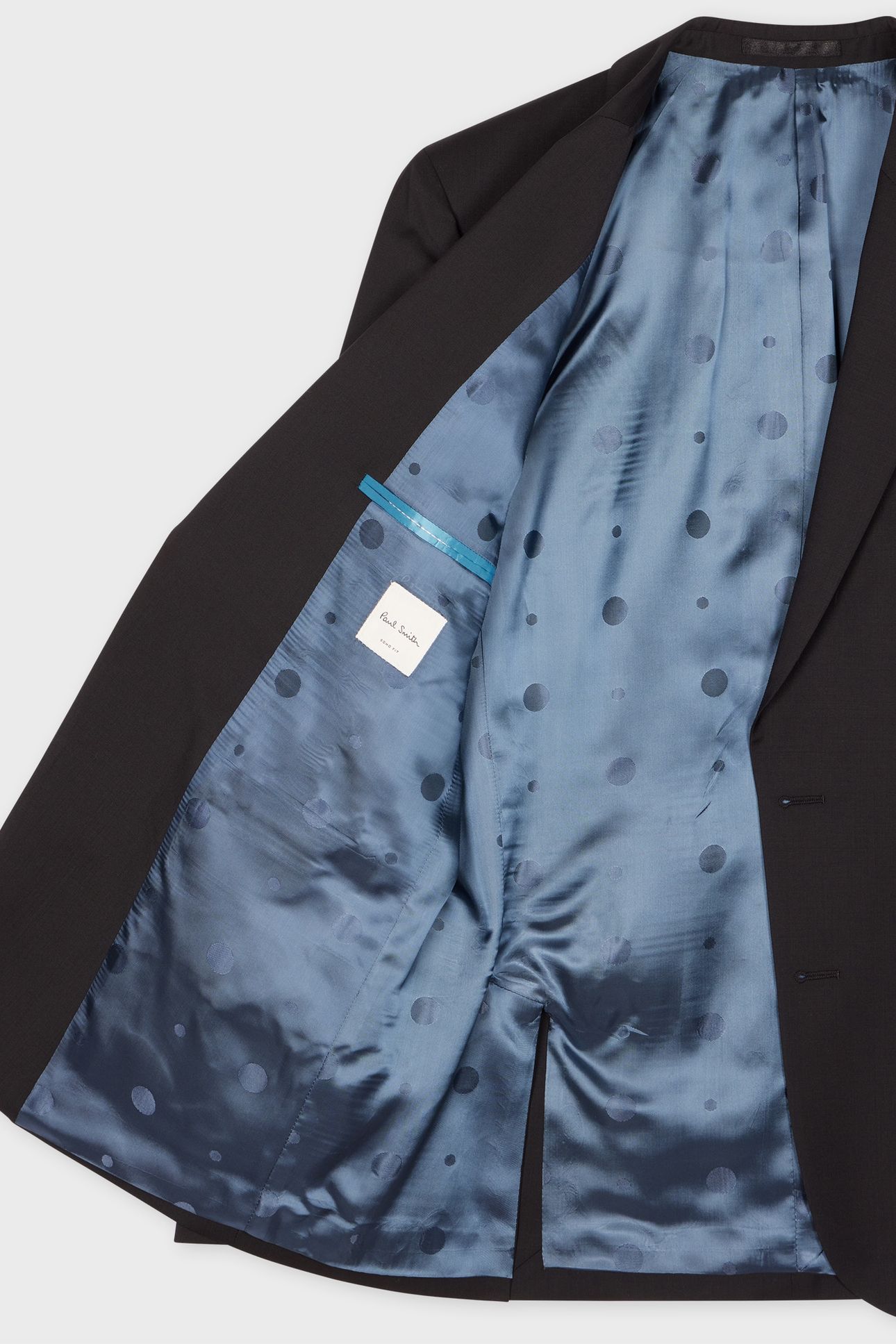 MENS TAILORED FIT 2 BUTTON SUIT BLACK 6
