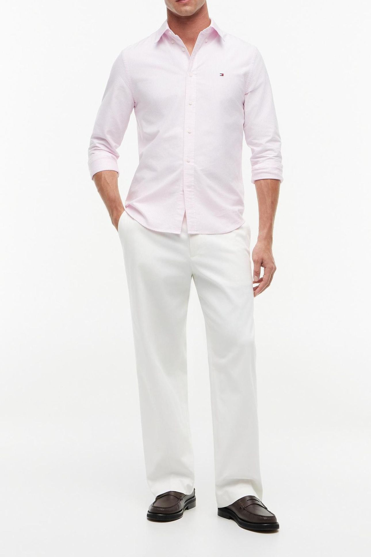 HERITAGE OXFORD STRIPE ROSE PETAL/STRIPE 3