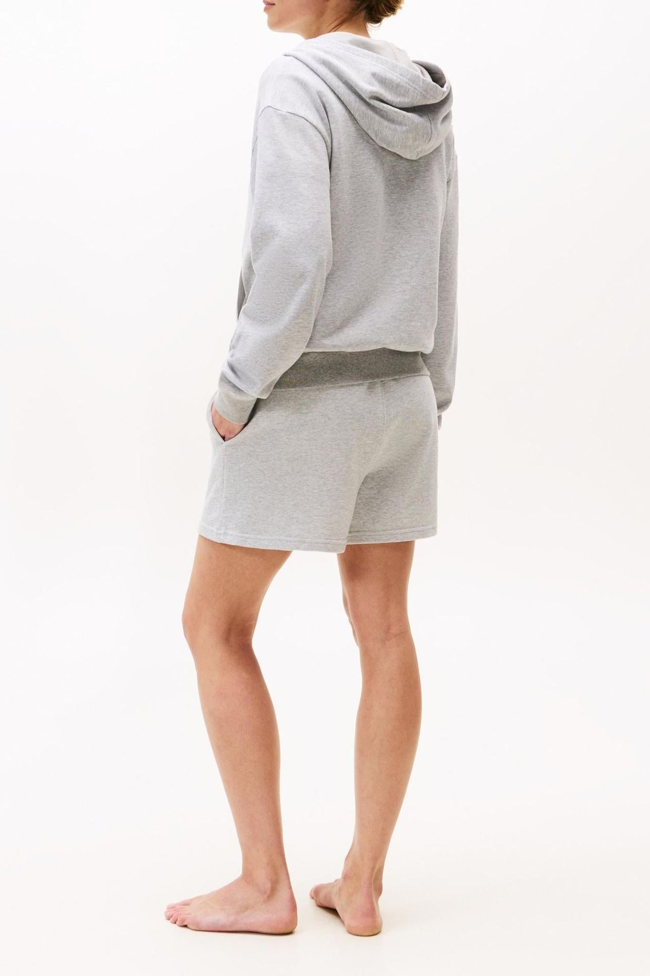 FULL ZIP HOODIE LIGHT GREY HEATHER 2