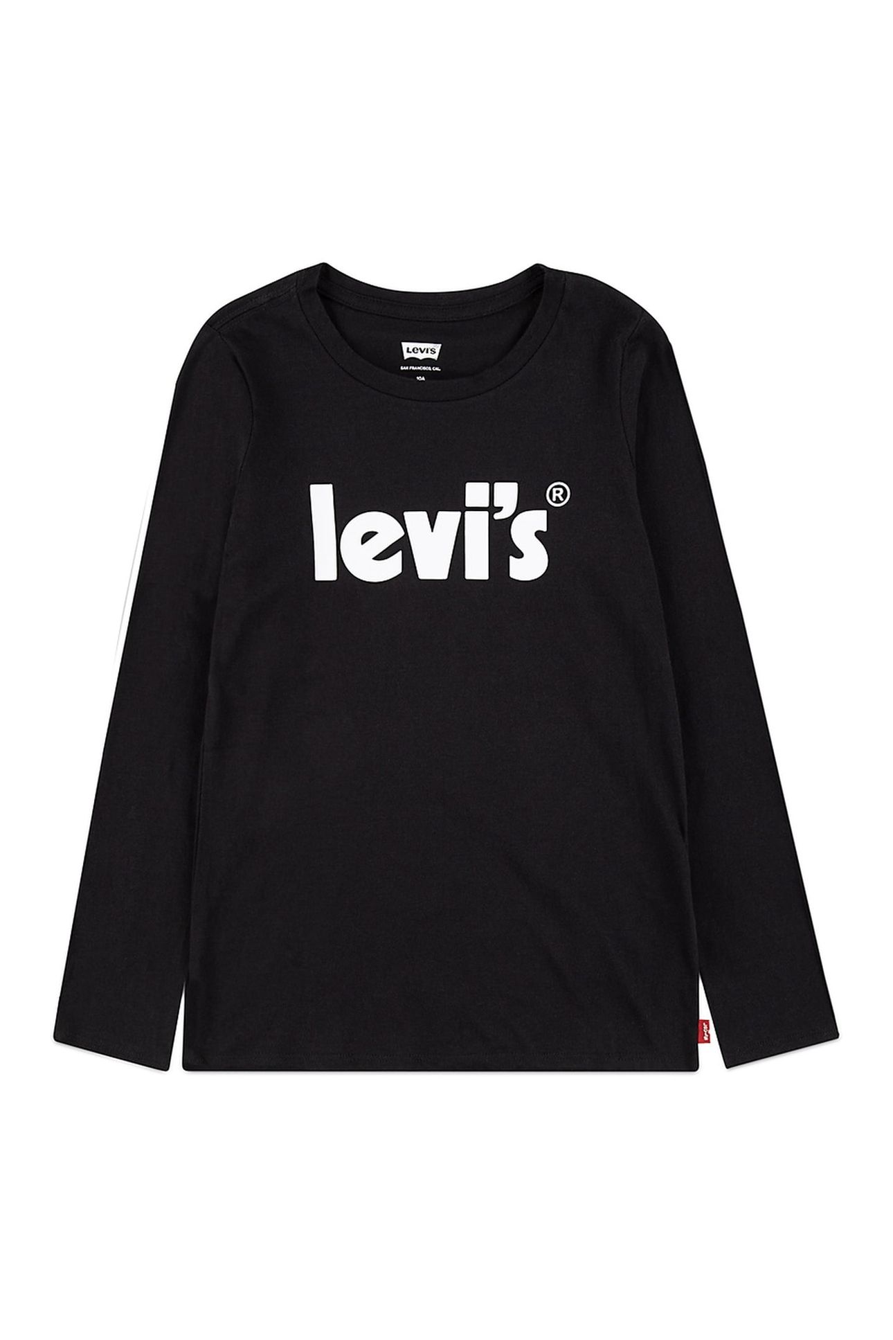 GIRLS LS POSTER LOGO TOP BLACK 1