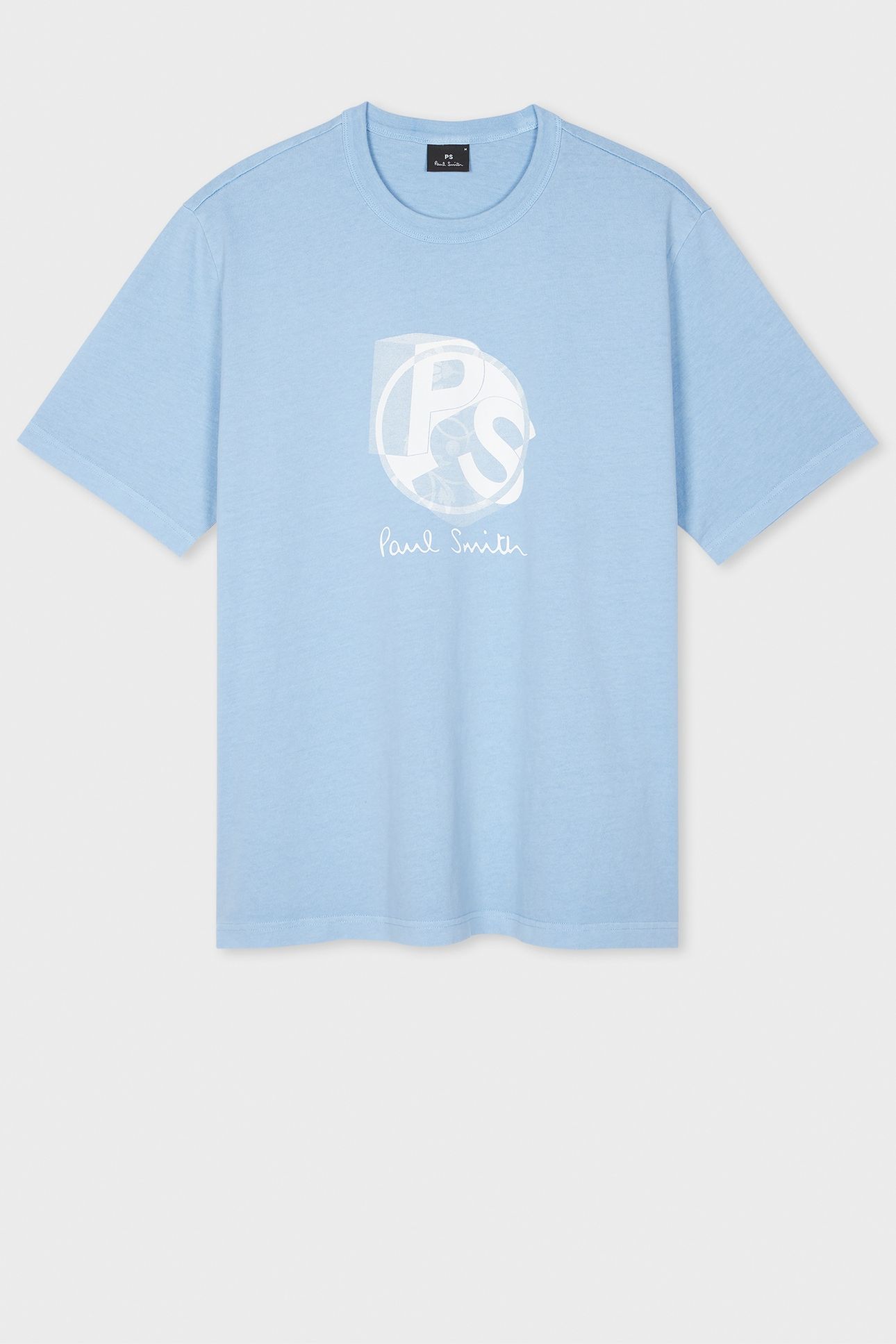 MENS TSHIRT PS LOGO LIGHT BLUE 4