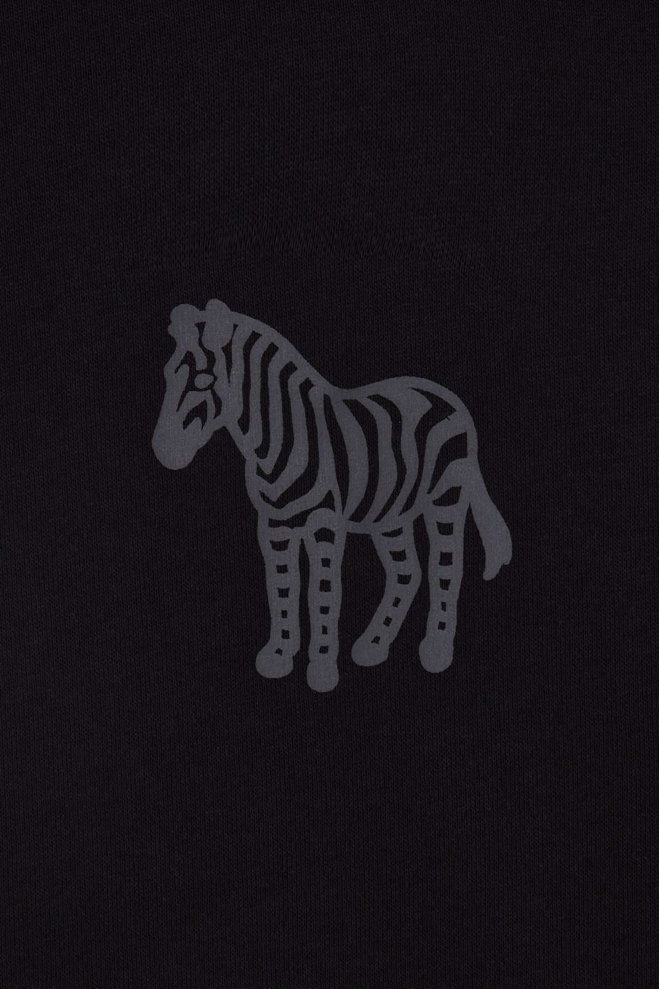 MENS REG FIT SS T SHIRT ZEBRA PUFF BLACK 8