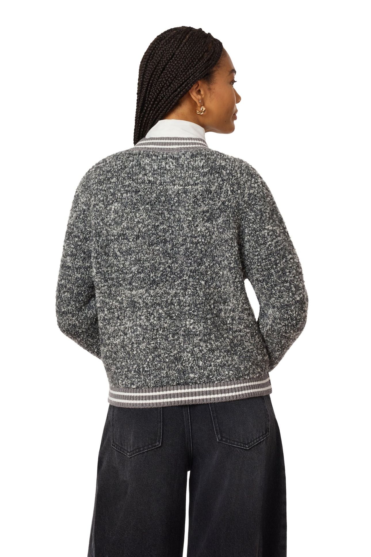 BOUCLE BOMBER JACKET THUNDERSTORM 2