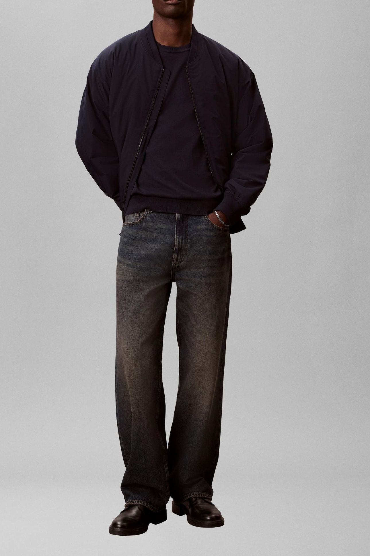 LS SUPIMA COTTON CREW DARK SAPPHIRE 3