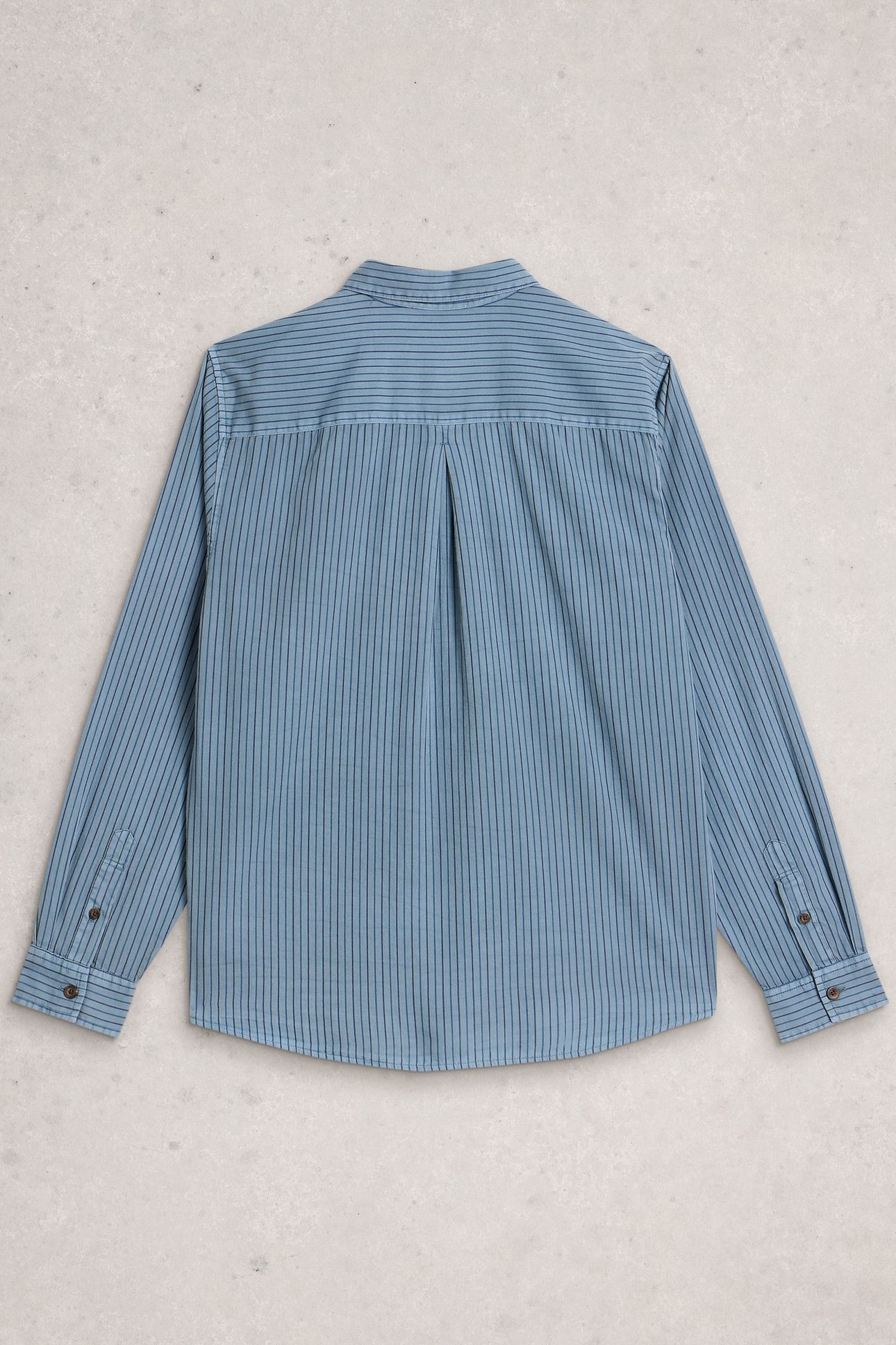 STRIPE TWILL SHIRT LIGHT BLUE 2