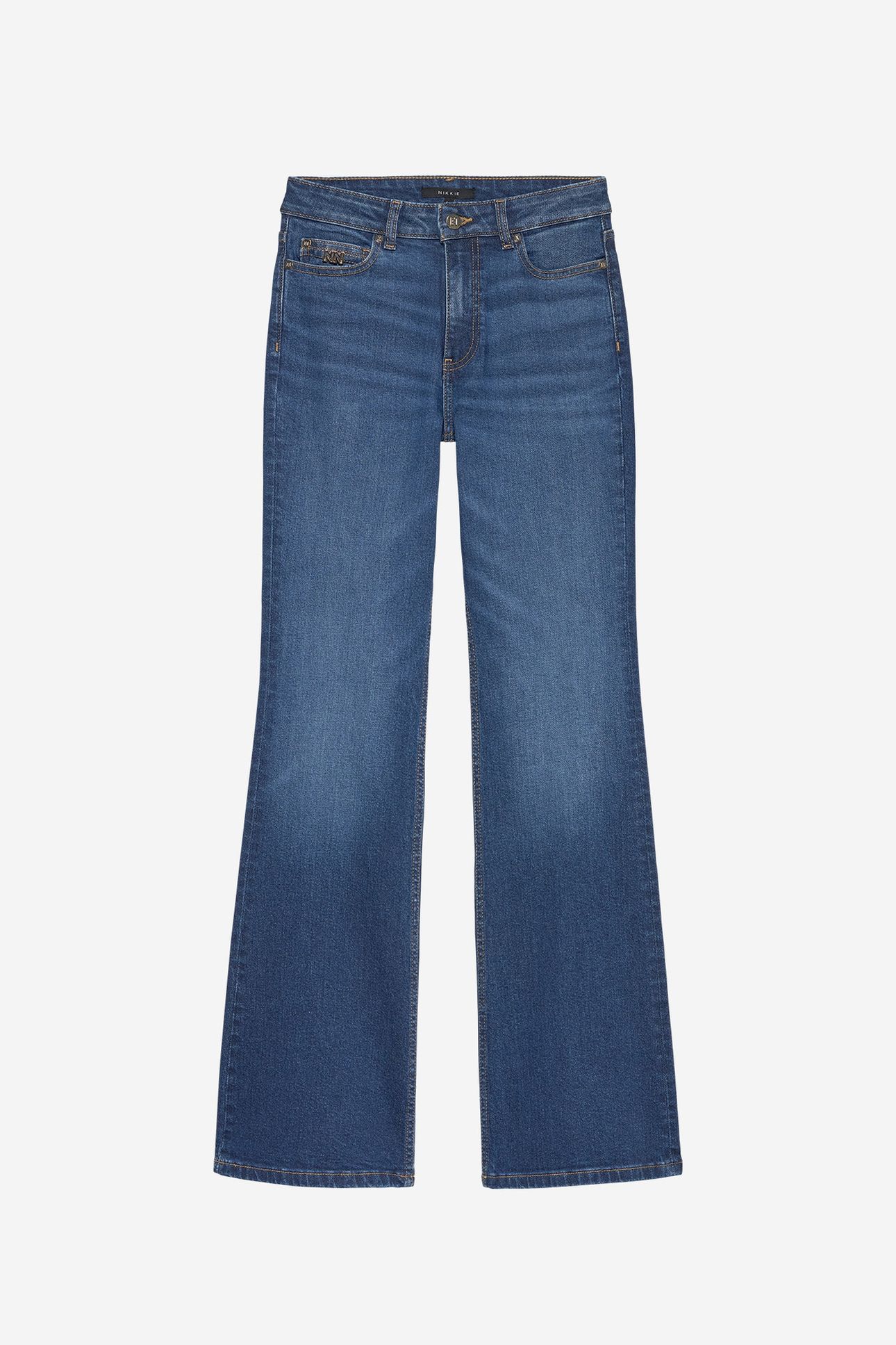 ESSIA BLUE FLARE JEANS BLUE DENIM 2