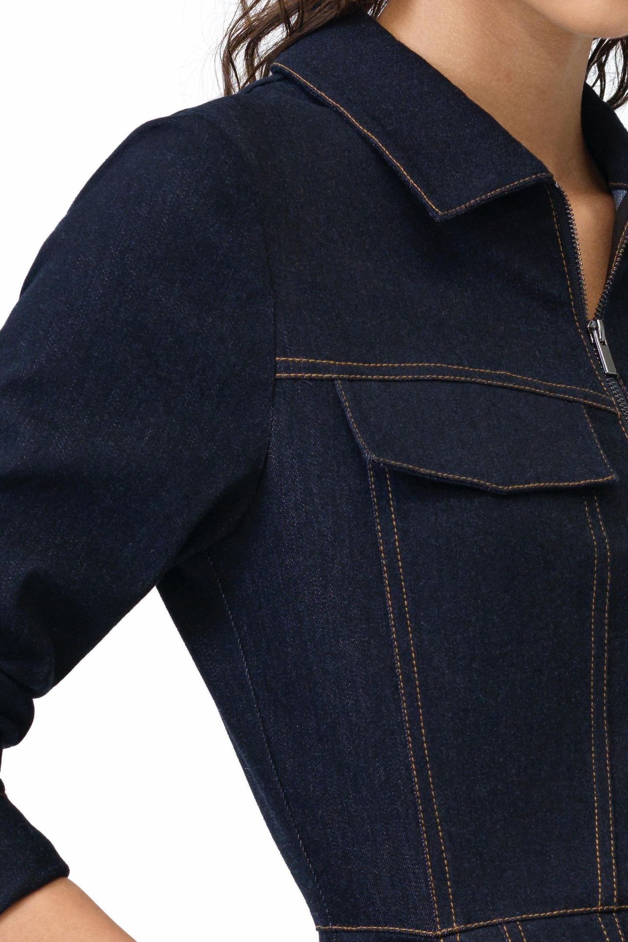 YAMI RAW WASH DENIM DRESS RAW INDIGO 4