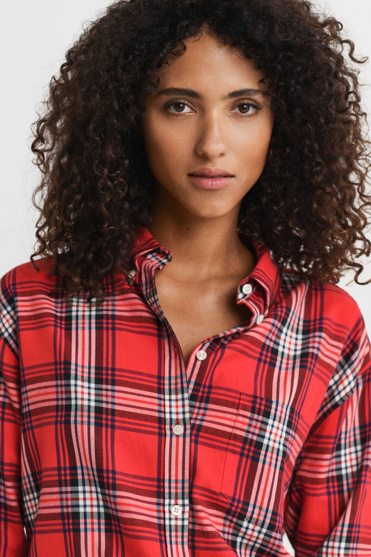 REL CHECKED FLANNEL BD SHIRT RUBY RED 5