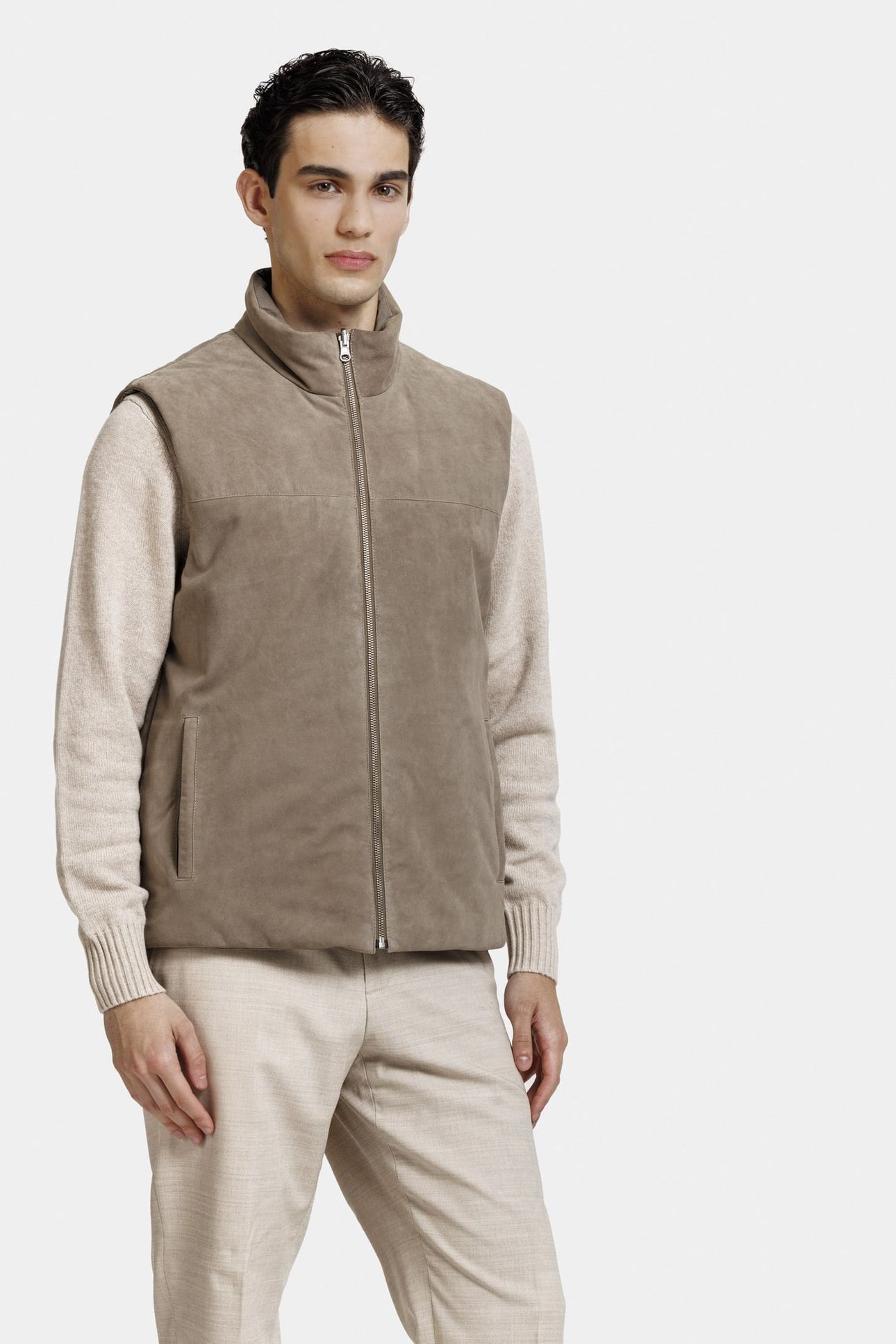 LEV BODYWARMER SILVER GREEN 2