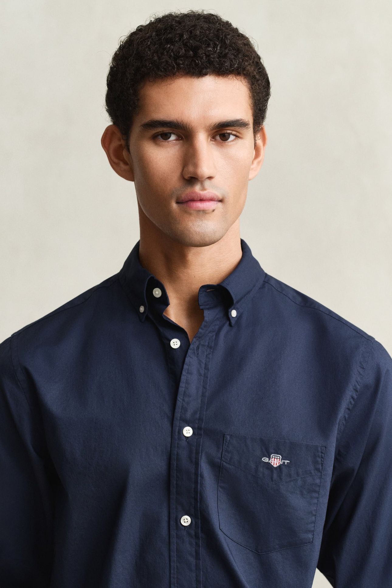 REG CLASSIC POPLIN SHIRT MARINE 5