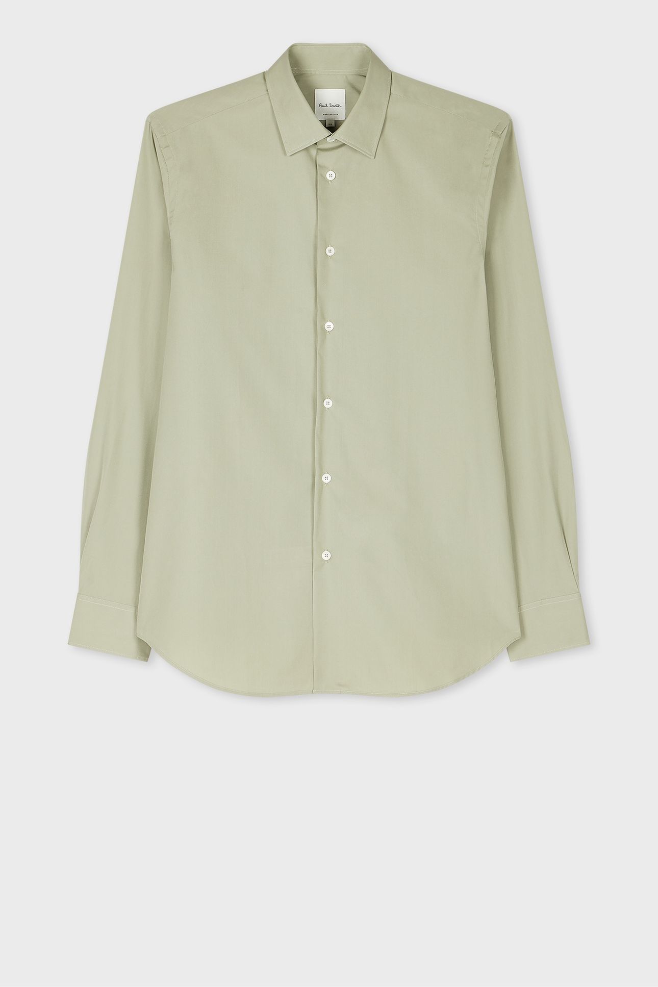 MENS S/C TAILORED FIT SHIRT LT GREYISH GREEN 4