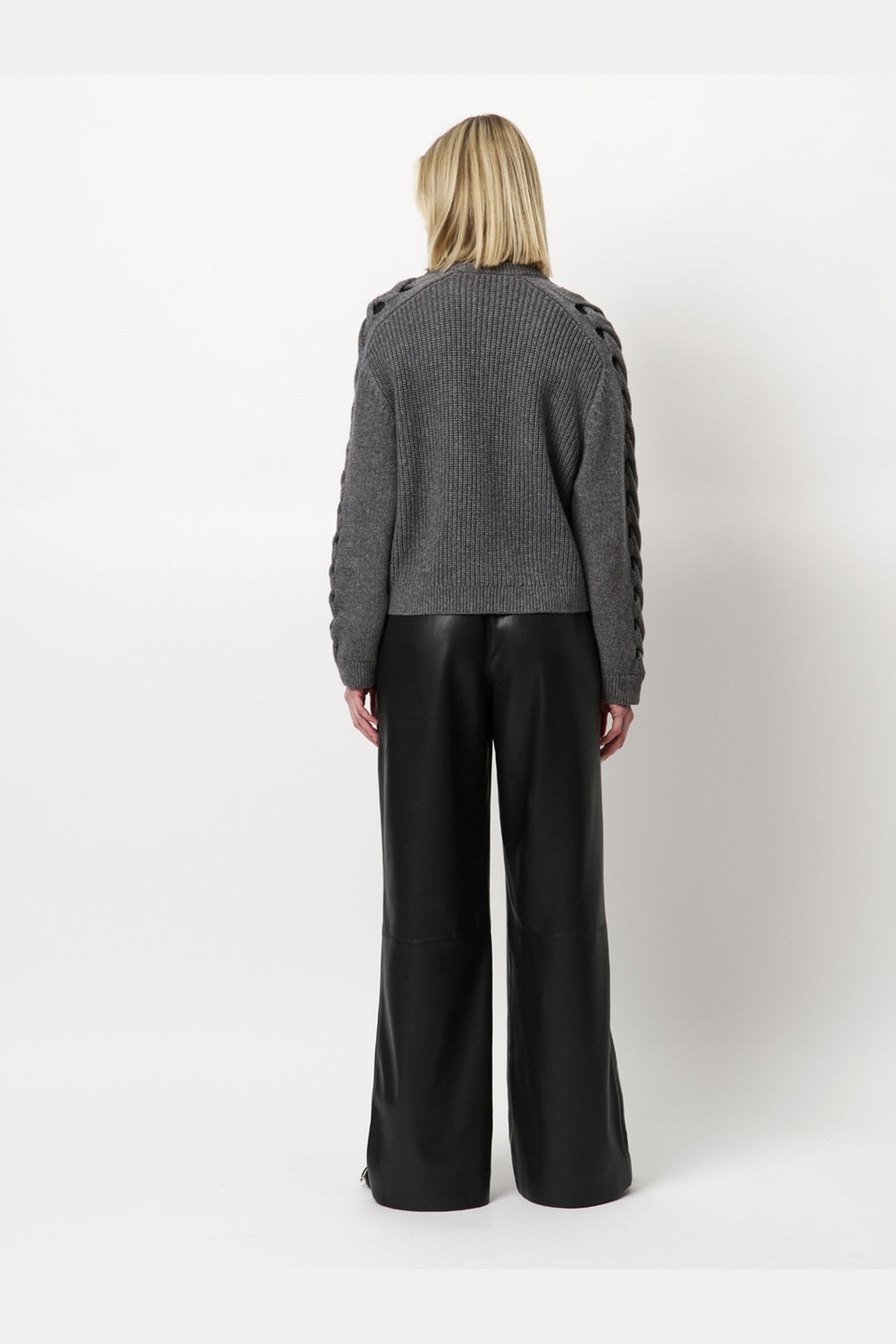 JULES FAUX LEATHER PANTS RAVEN 2