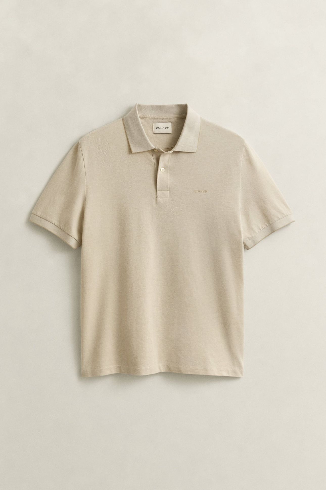 TWO-TONED POLO SHIRT OAT BEIGE 4