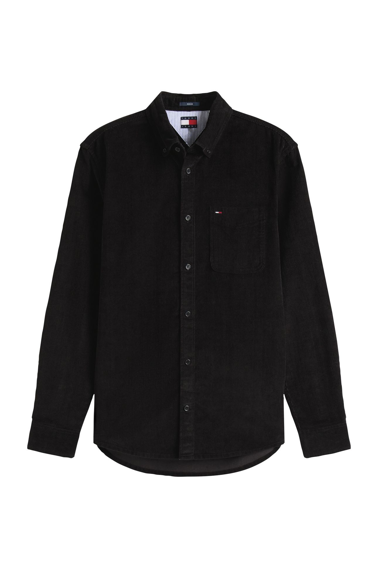 TJM REG BABY CORD SHIRT BLACK 4