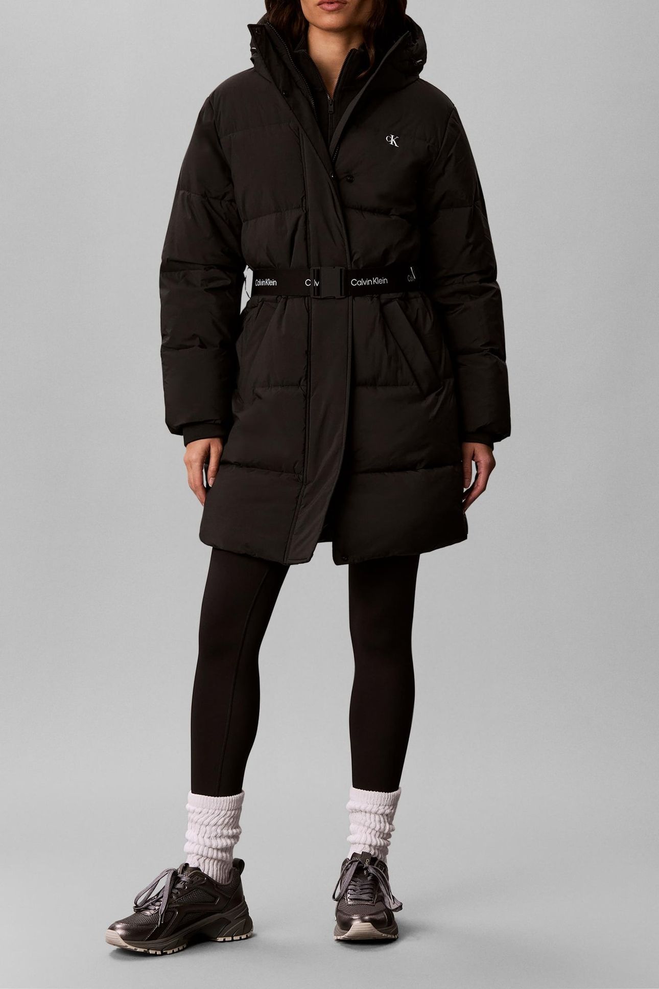 BELTED MIDWEIGHT COAT BLACK 3