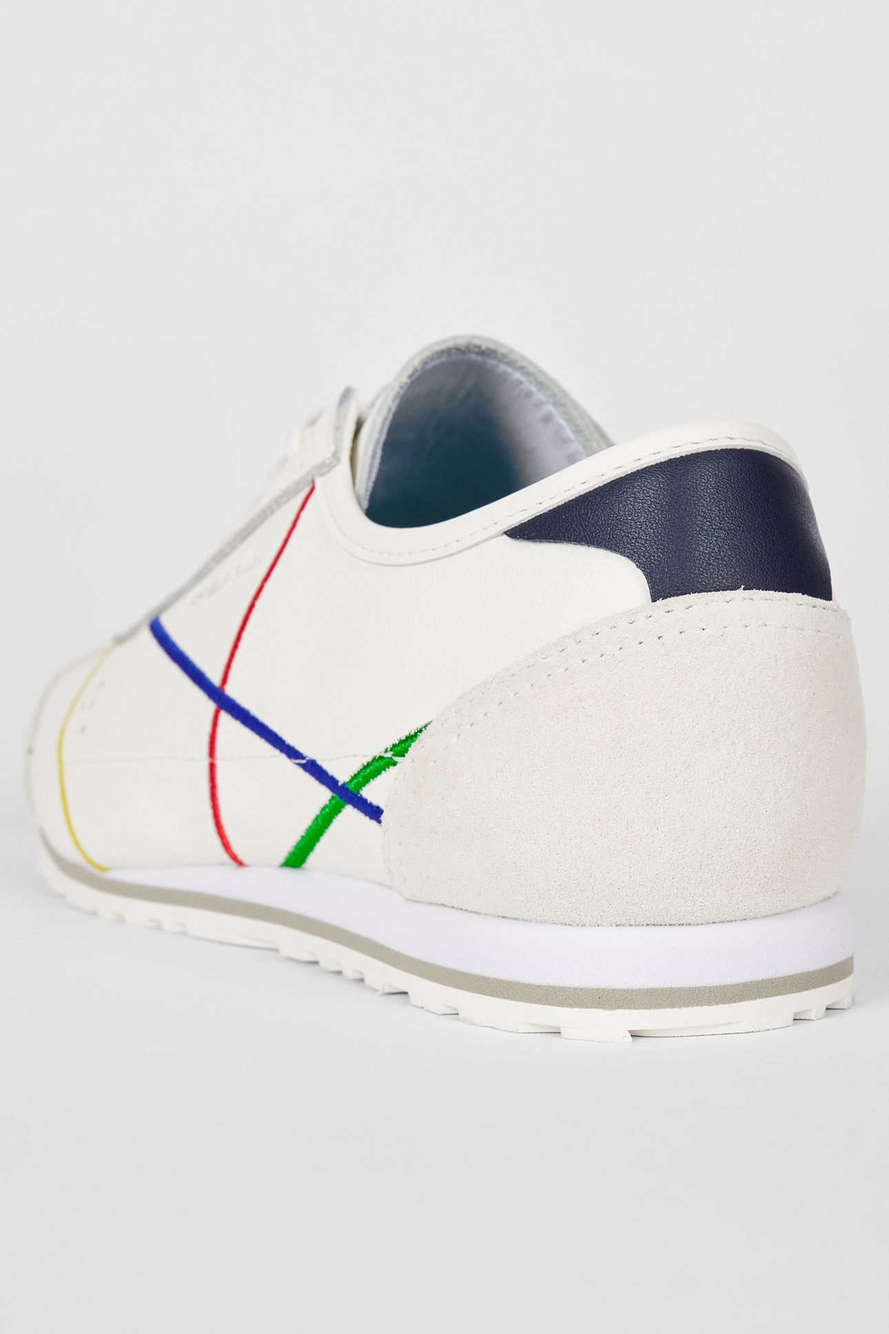 MENS SHOE MESTRE WHITE EMBROIDERY WHITE 4