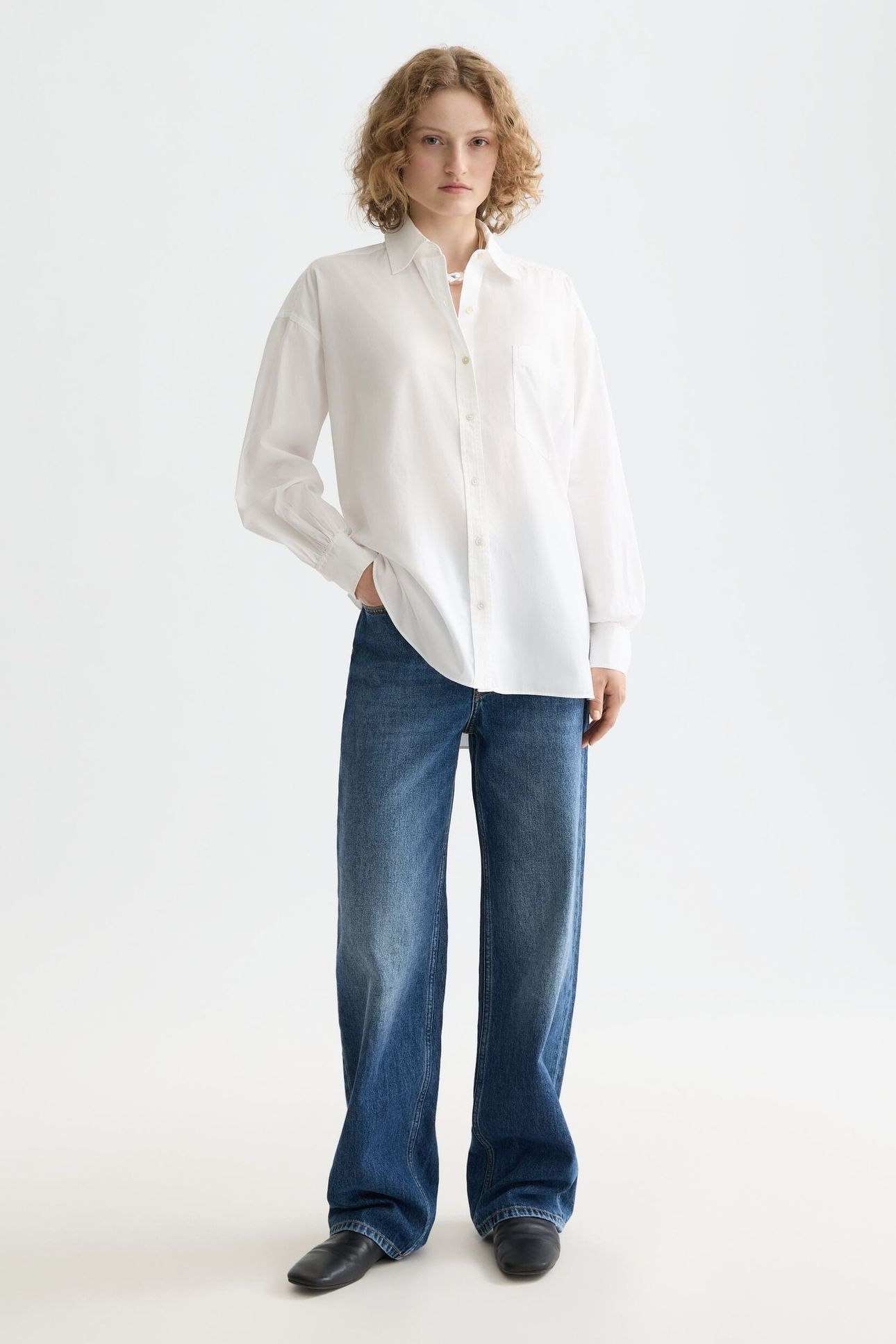 GIRLFRIEND POPLIN SHIRT WHITE 2