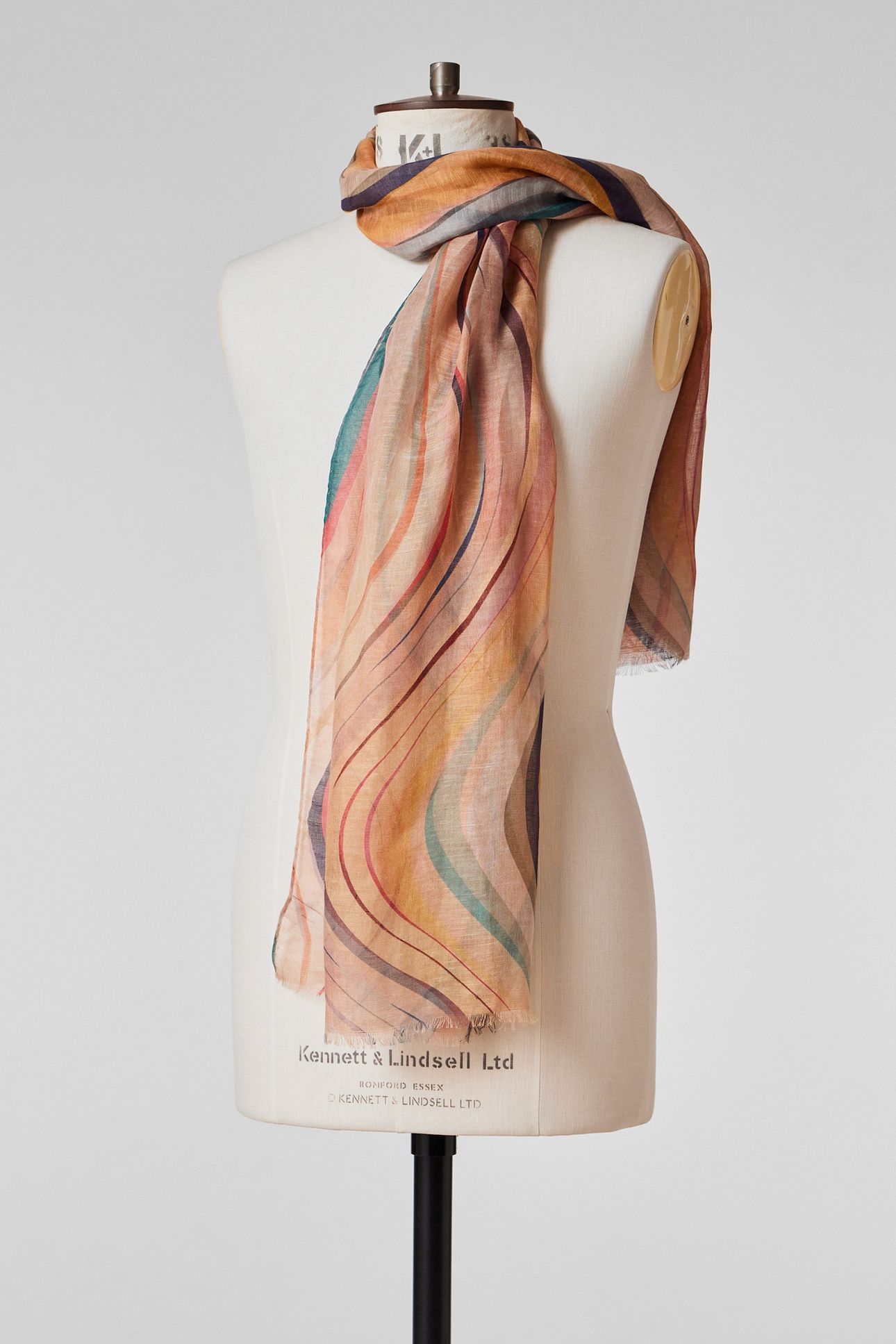 WOMEN SCARF SWIRL PRINT SWIRL 3