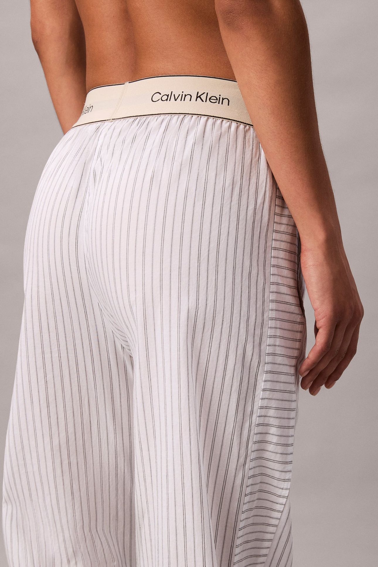 LOGO SUPER POPLIN PANTS WHITE 4