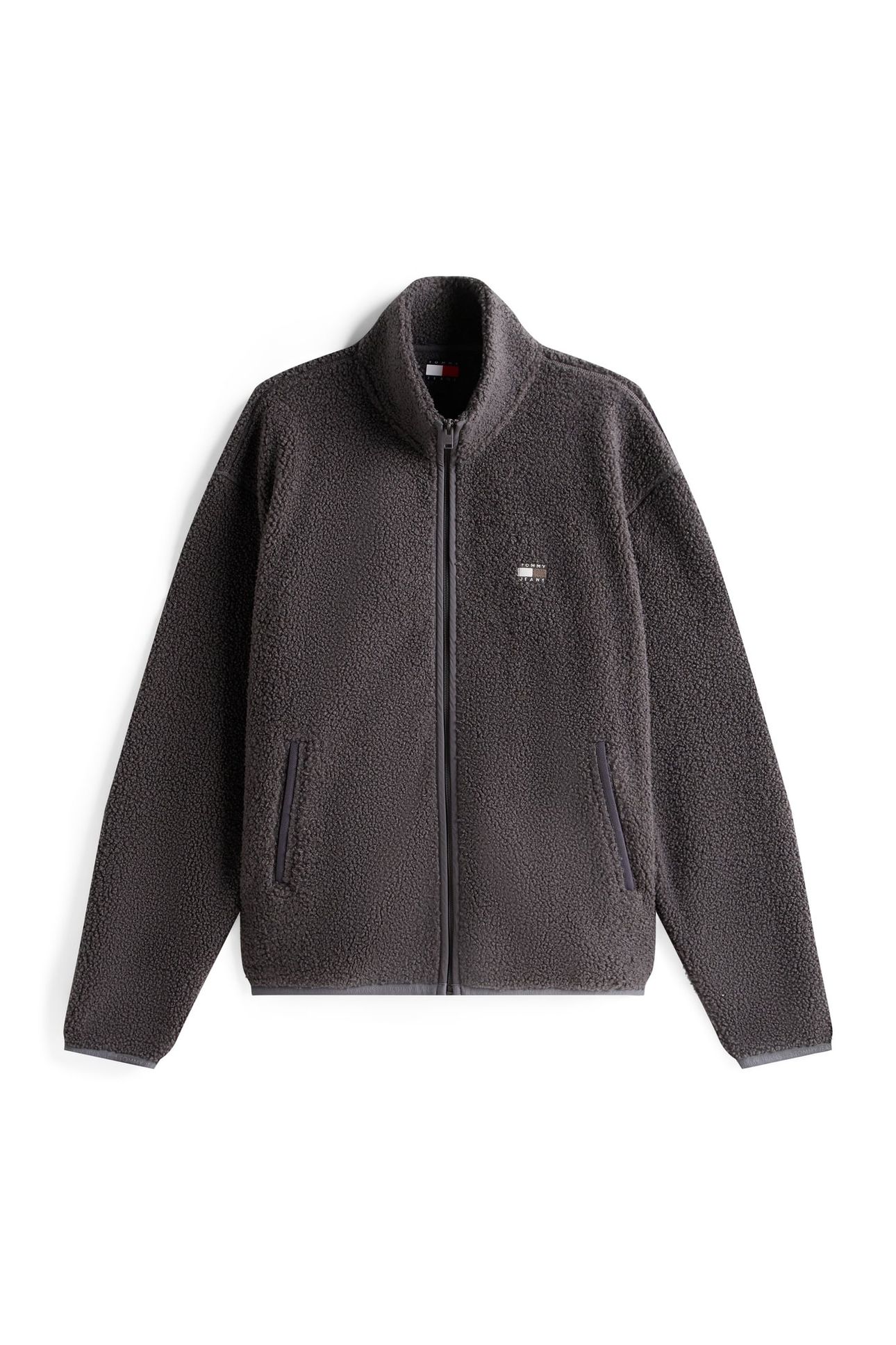 TJM RELAXED BADGE FULL ZIP WASHED BLACK 4