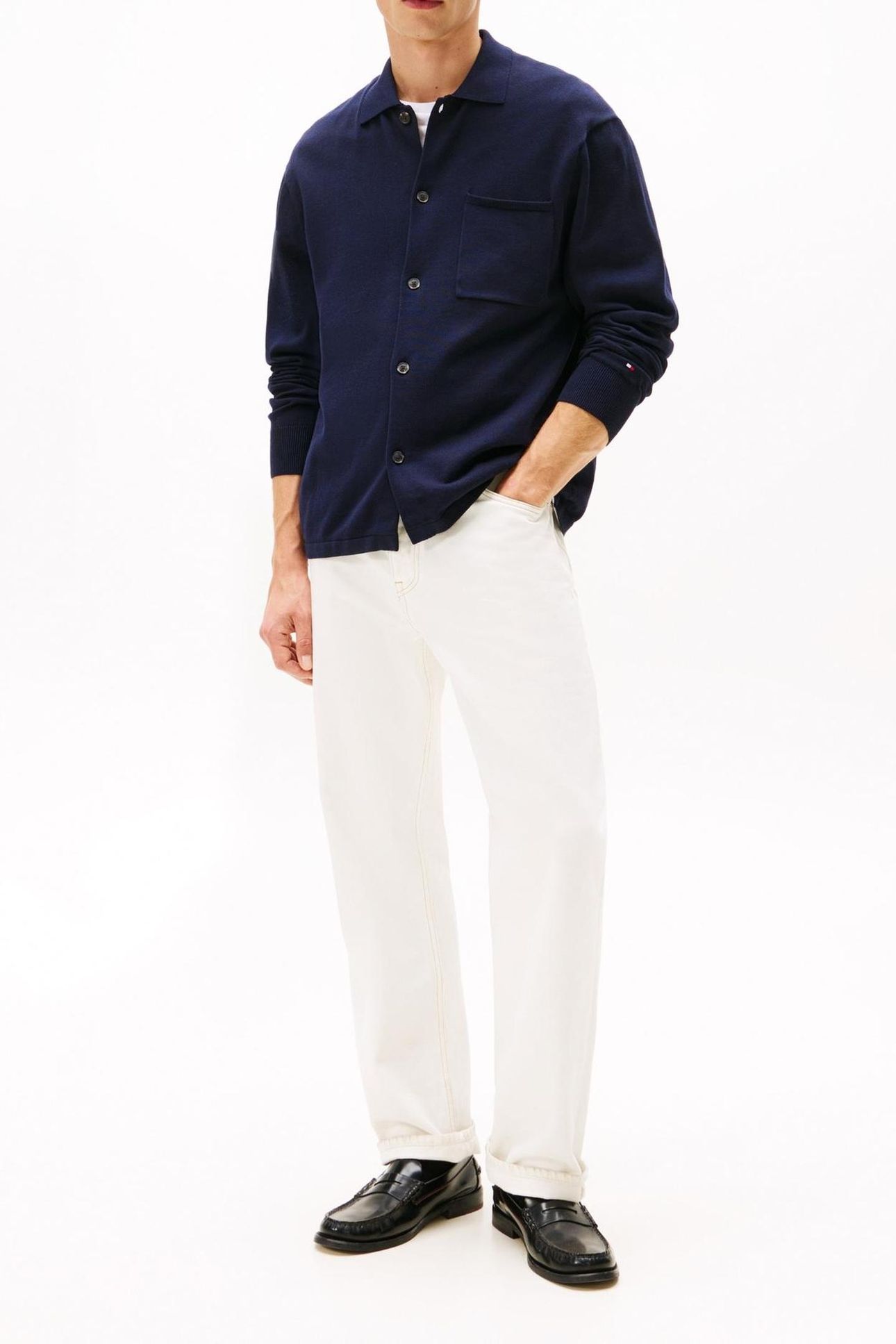 ESSENTIAL COTTON LS NAVY BLUE 1