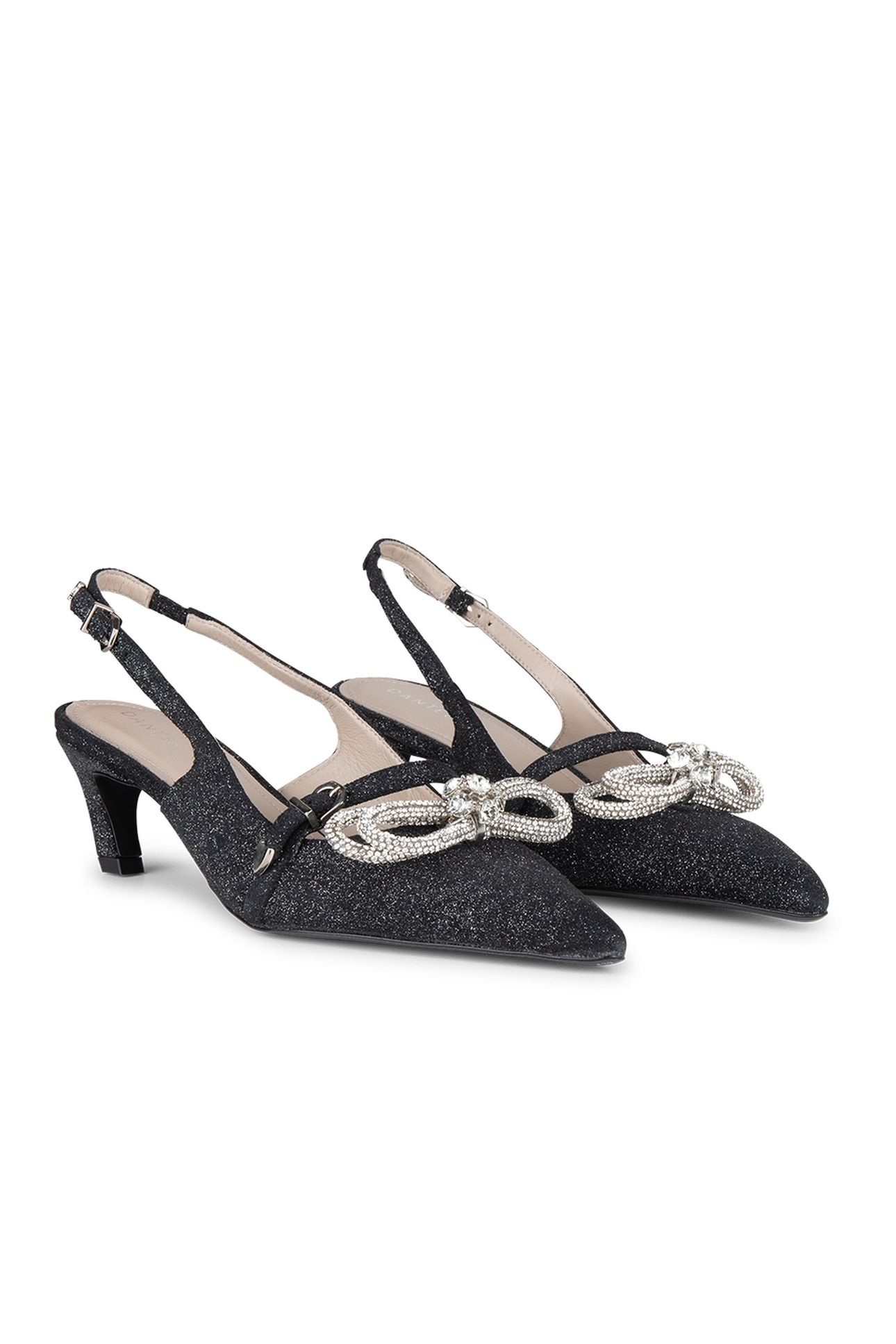 SHAY SUEDE SPARKLE PUMPS RAVEN 2