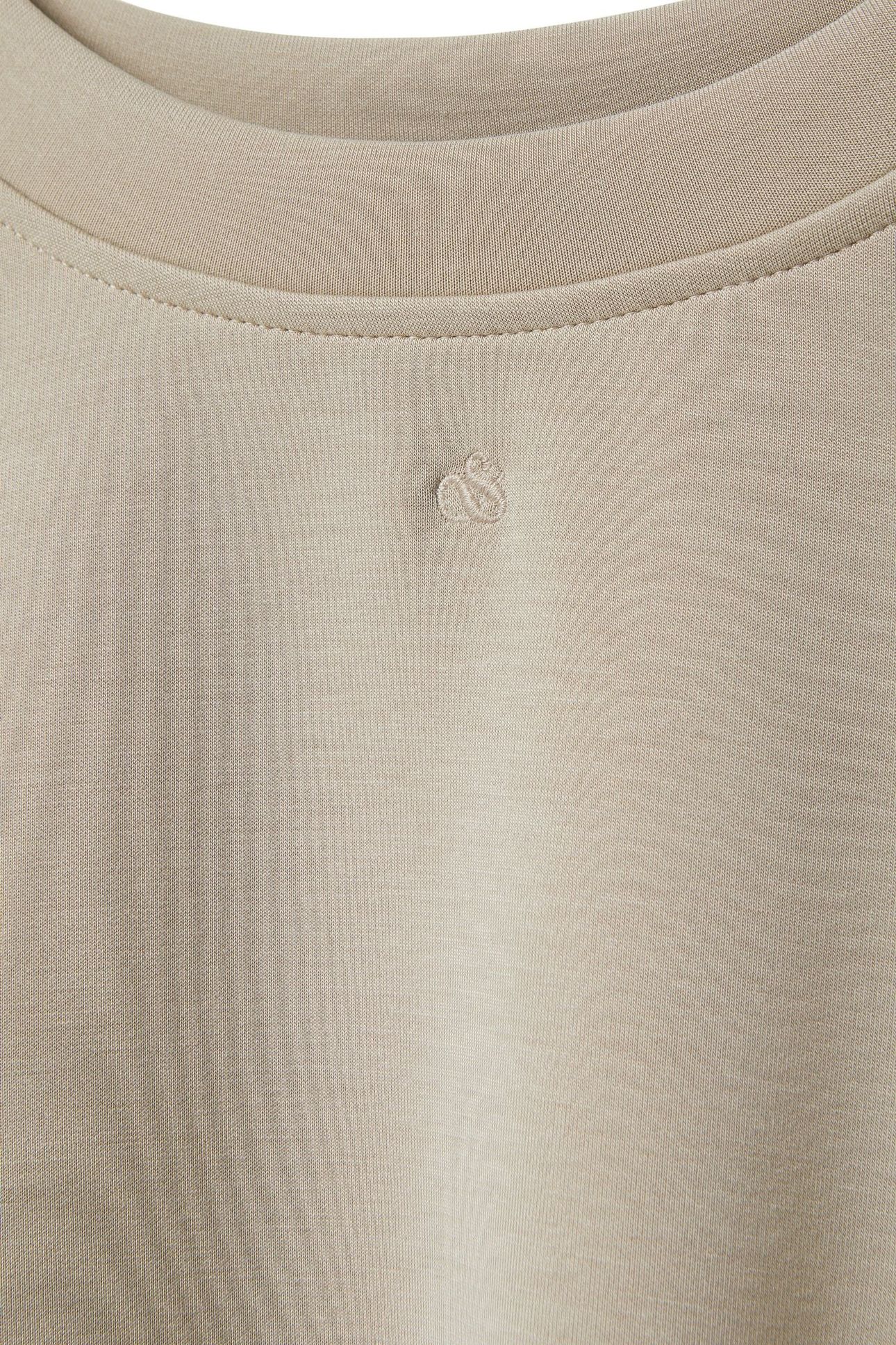 BUBBLE HEM CREWNECK FEATHER GRAY 10