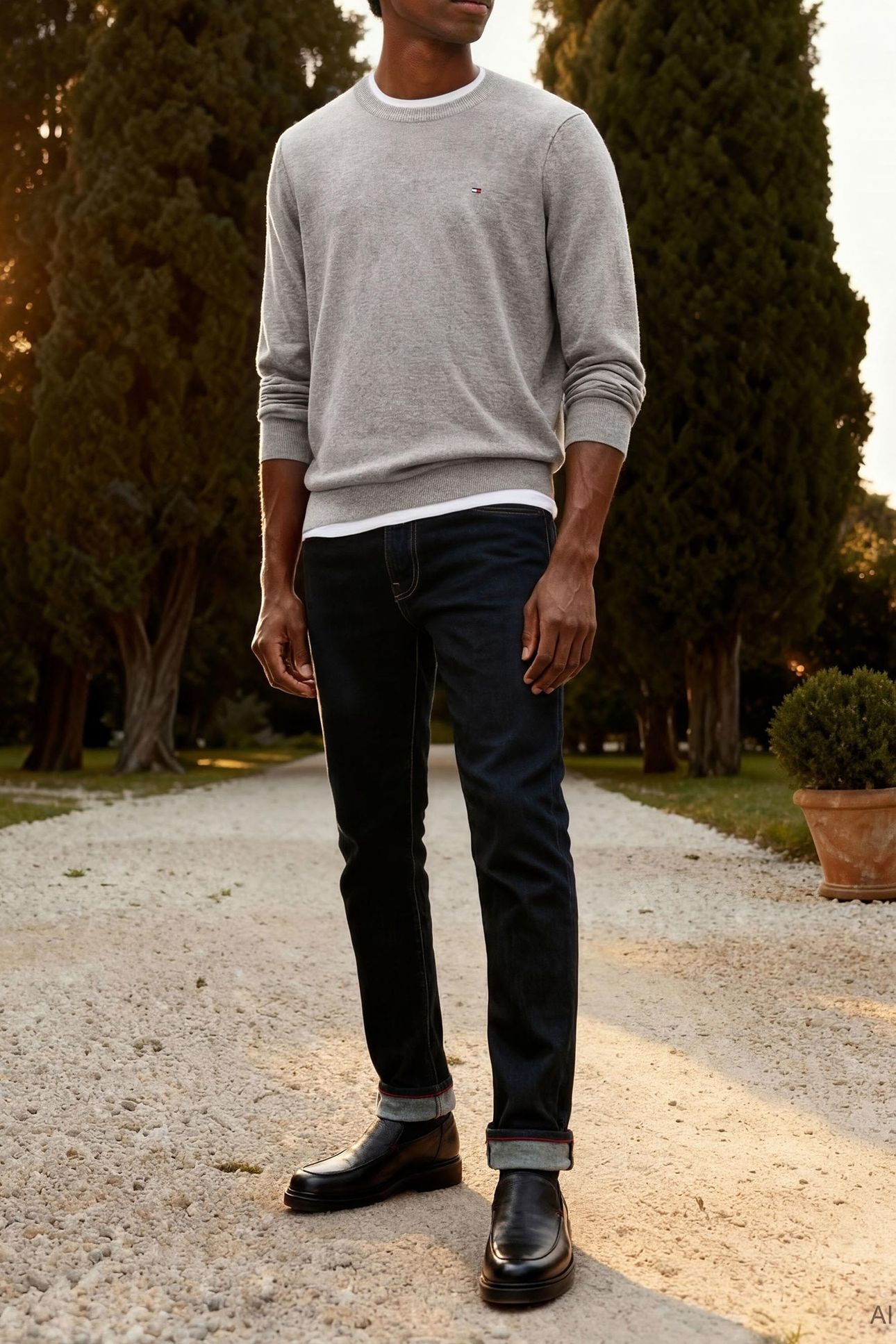 CORE ESSENTIAL COTTO MEDIUM GREY HEATHER 8