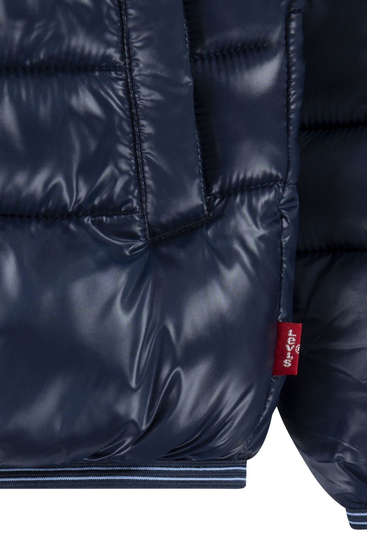 BOYS SHERPA LINED PUFFER JACKET DRESS BLUES 3
