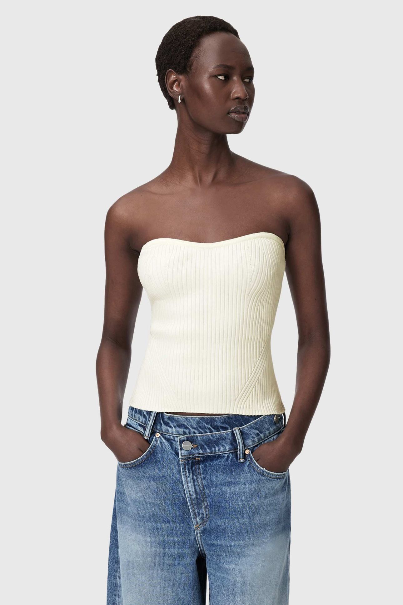 CRUZ BANDEAU TOP CHALK WHITE 2