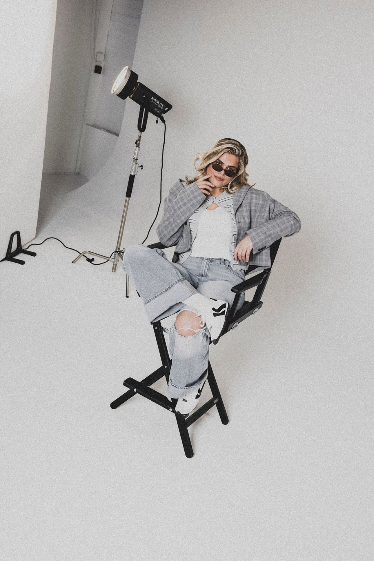 ABBI-SM SNEAKERS WHT/BLKGRY 5