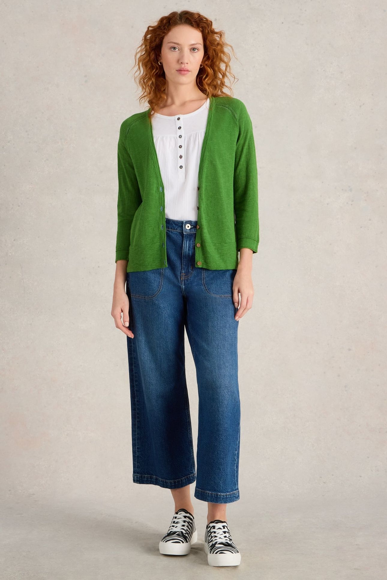 NARIA CARDI BRIGHT GREEN 1