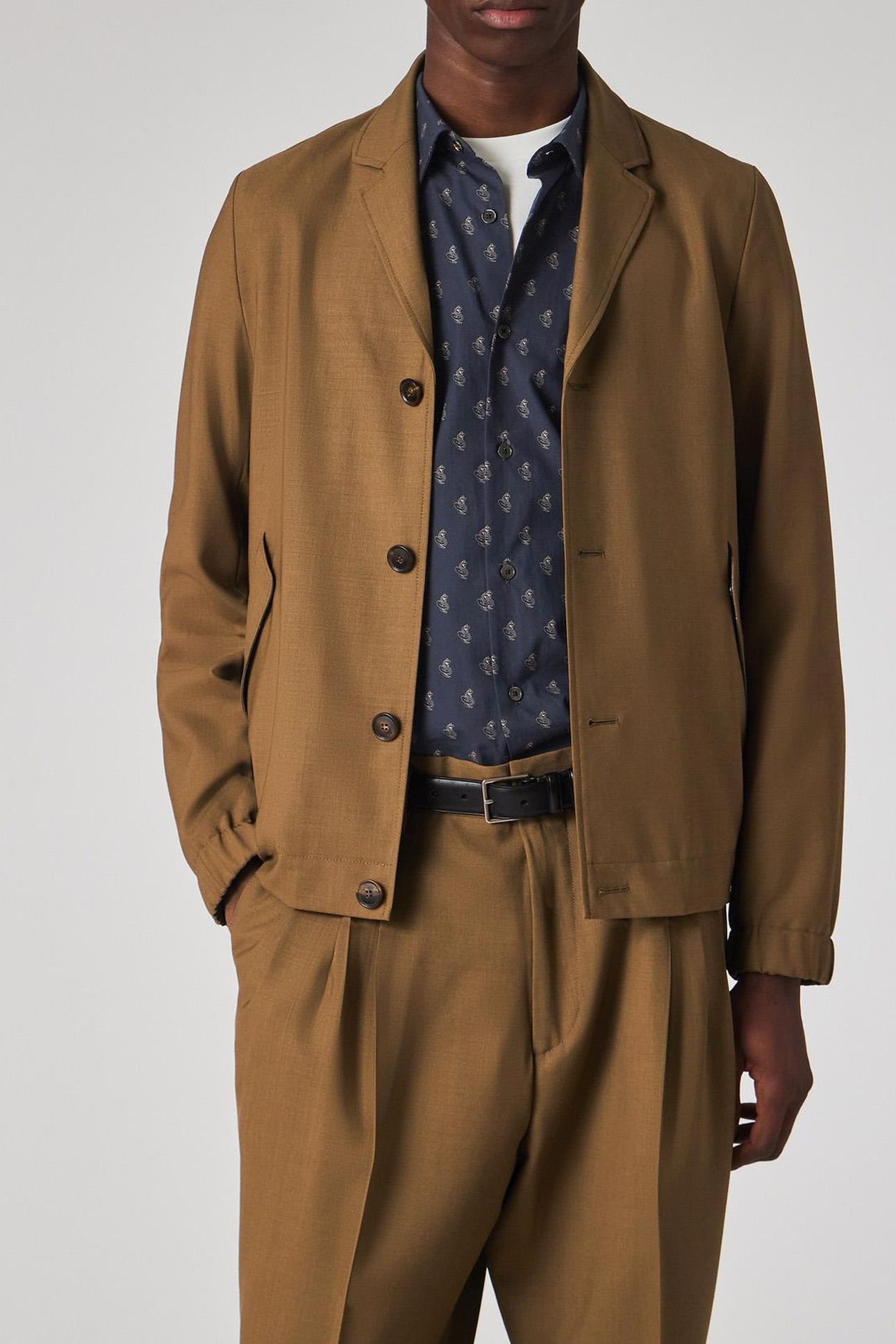 MENS CASUAL FIT JACKET CAMEL 1