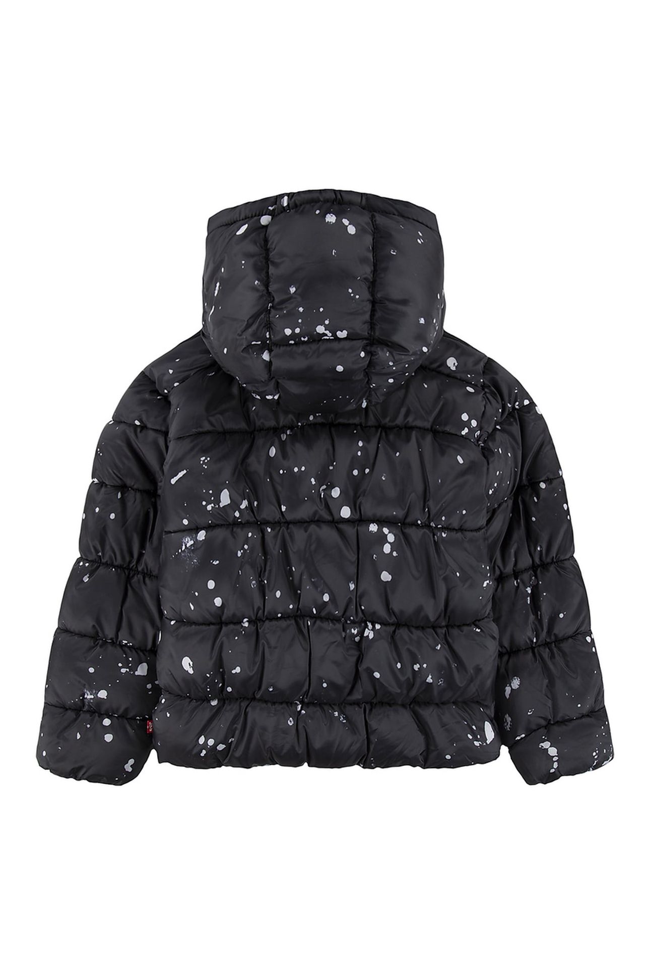 GIRLS BOX FIT AOP PUFFER BLACK 2