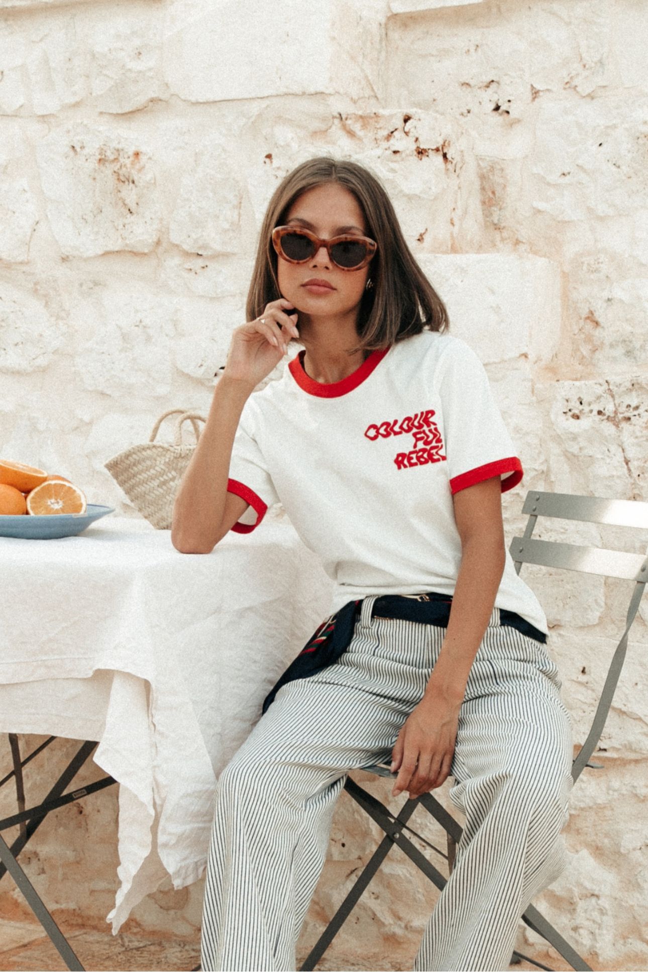 LOGO WAVE RINGER BOXY TEE STANDARD WHITE 7
