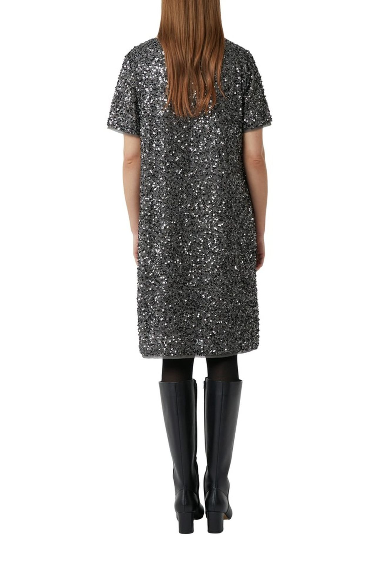 COMMA DRESSES GREY/BLACK 6