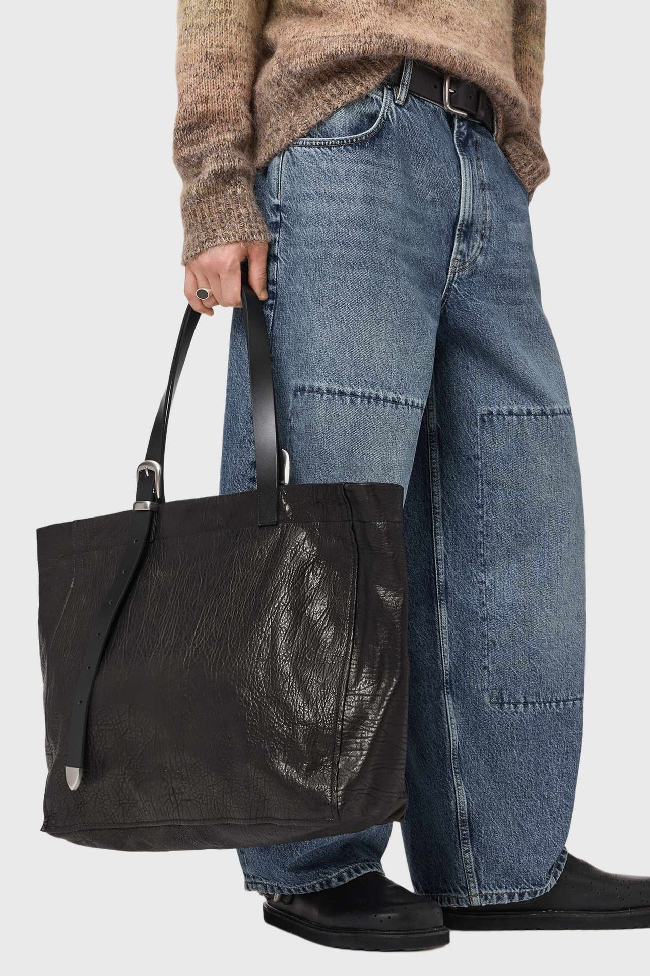 HAVEN LEATHER TOTE BLACK 5