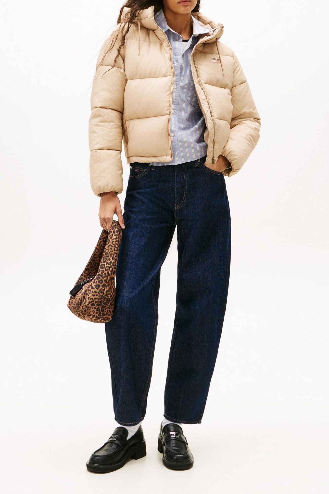 TJW HOODED PUFFER JACKET MALTED MILK 3