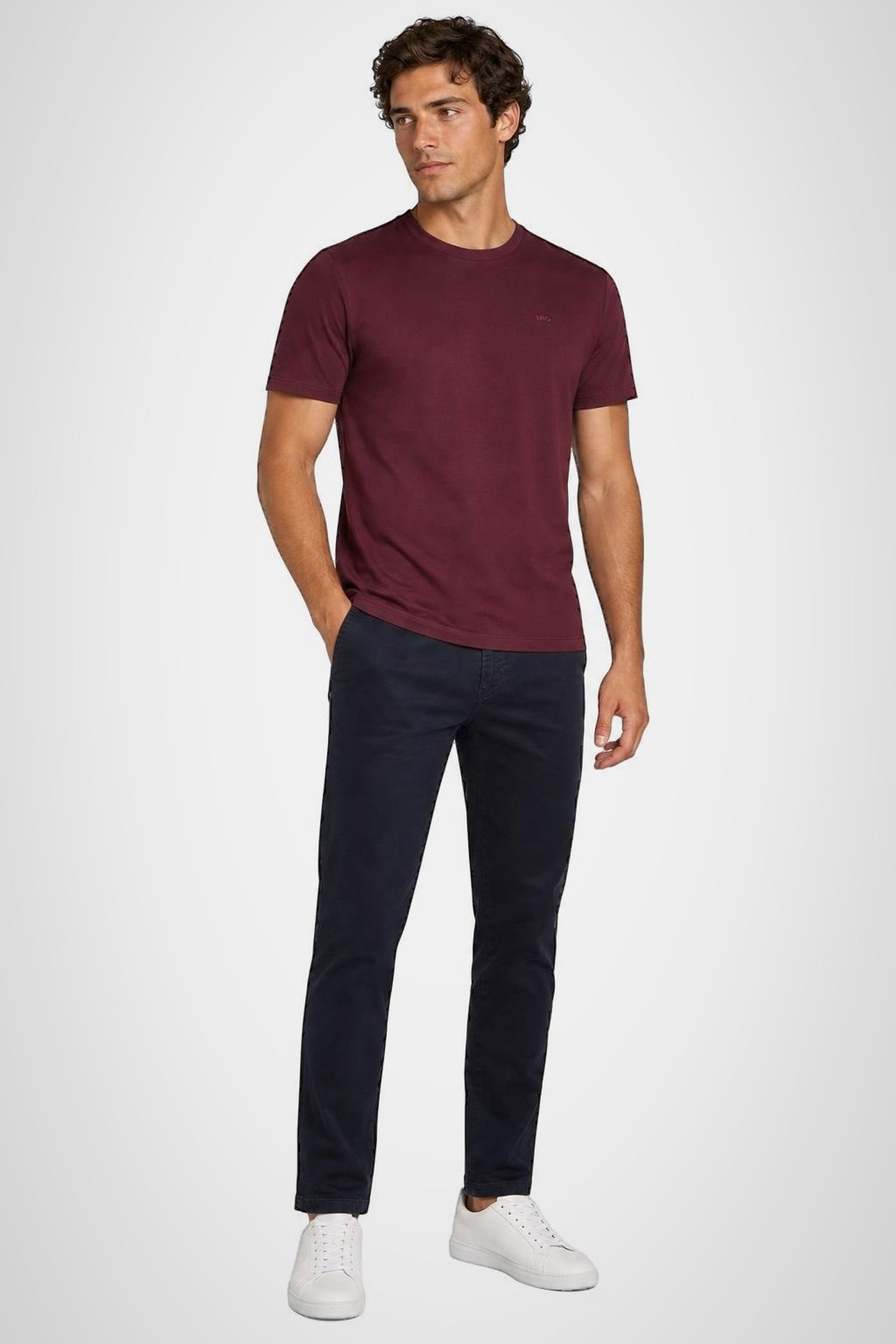INTERLOCK T-SHIRT BURGUNDY 4