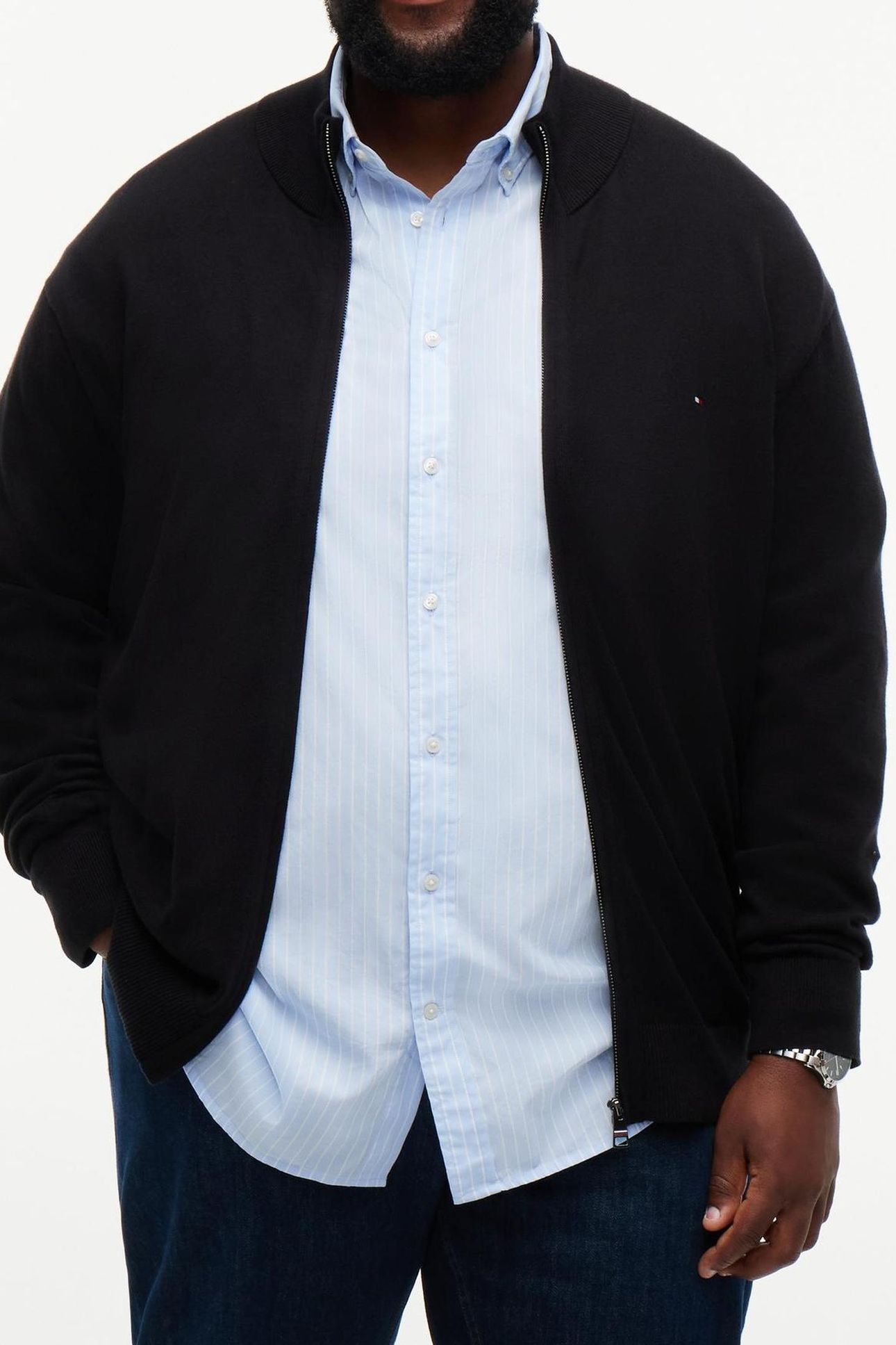 BT-PIMA COTTON CASHMERE SWEATER BLACK 1