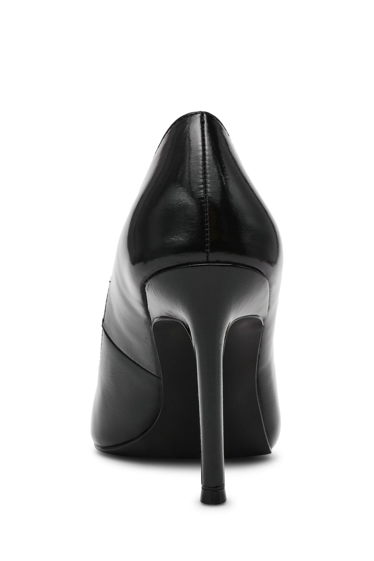 SECURED PUMPS BLACK LEATHER 4