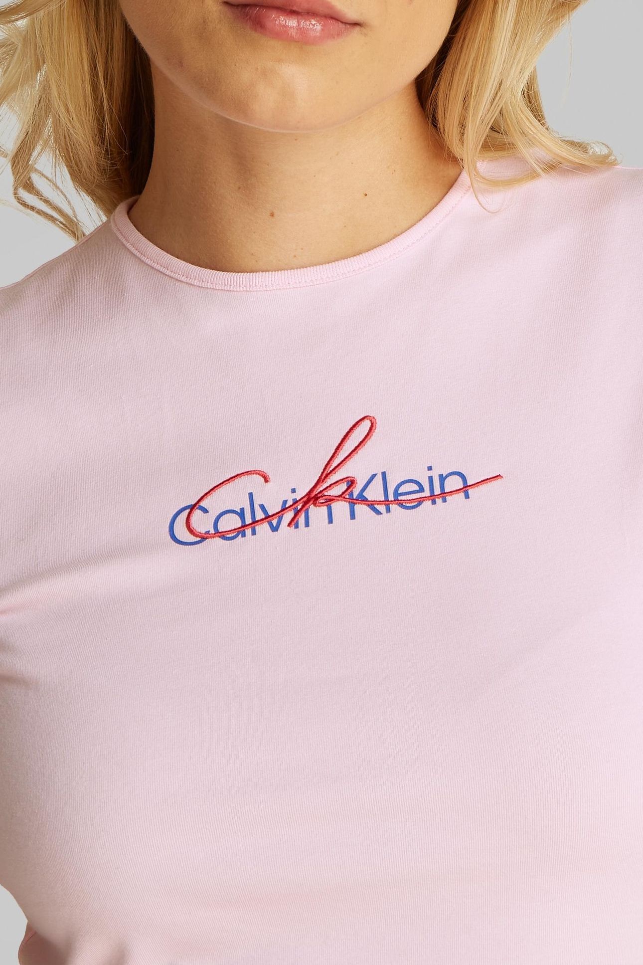 SS SLIM SCRIPT TEE PASTEL PINK 6